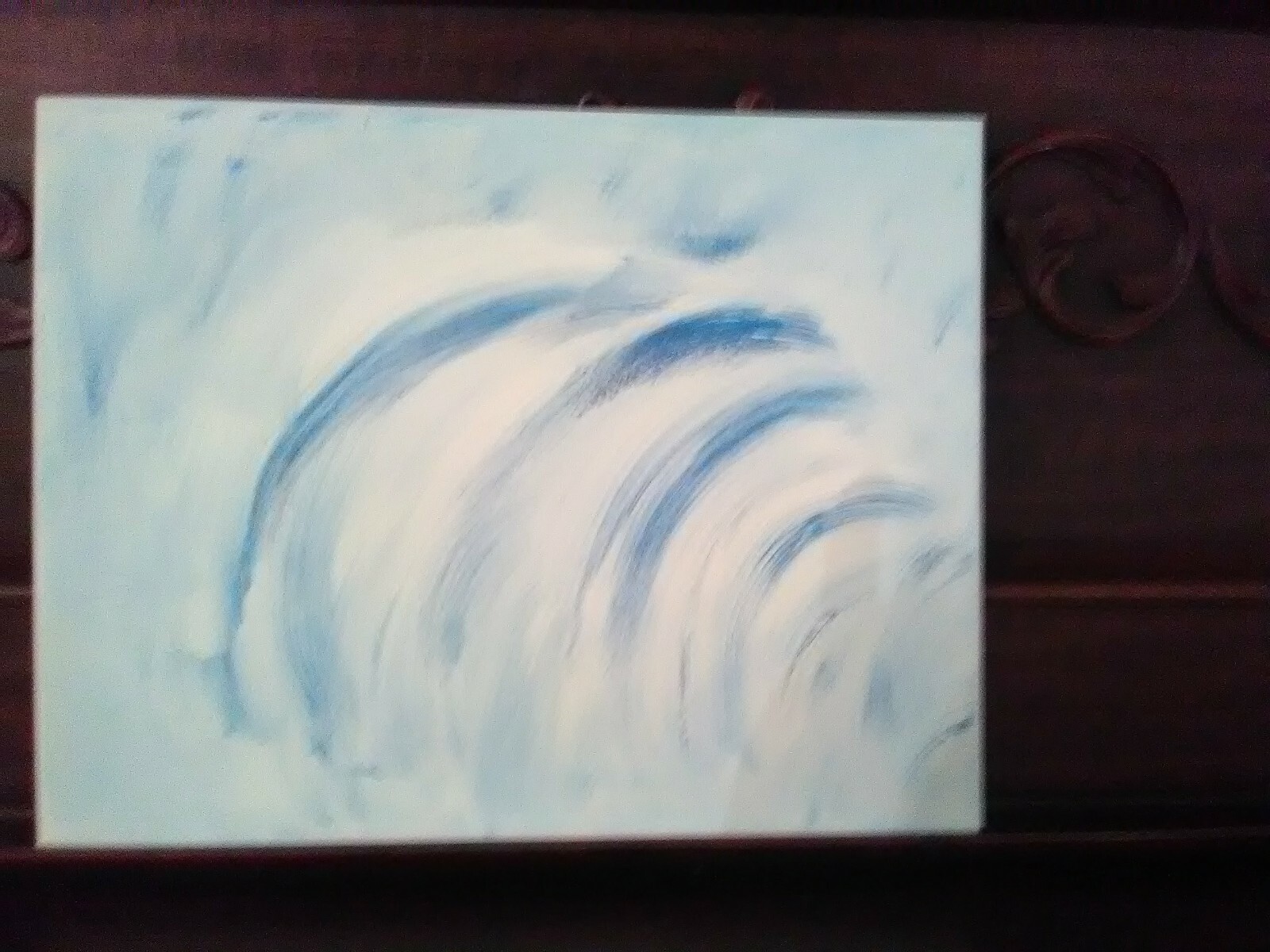 Ocean Blue Waves Painting