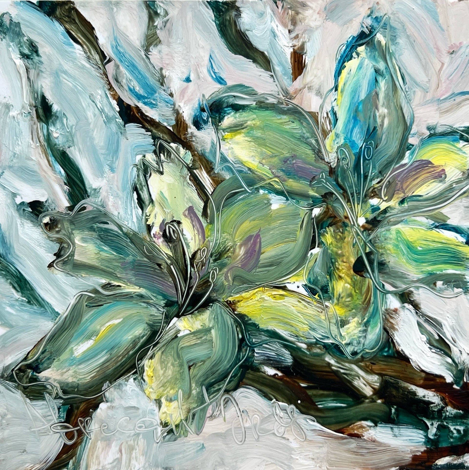African Botanical Collection Native Flowers Plants – Set of 9 Original Paintings