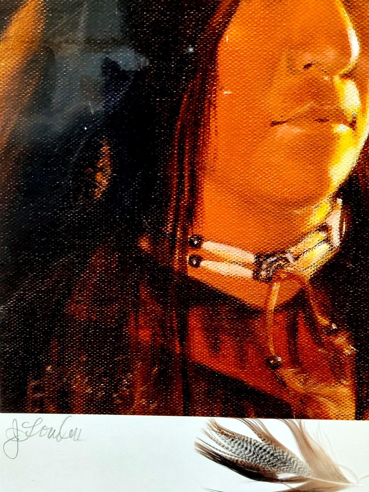 LOVELESS – «GOLDEN LIGHT» on paper 11 X 14 print reproduction with matting
