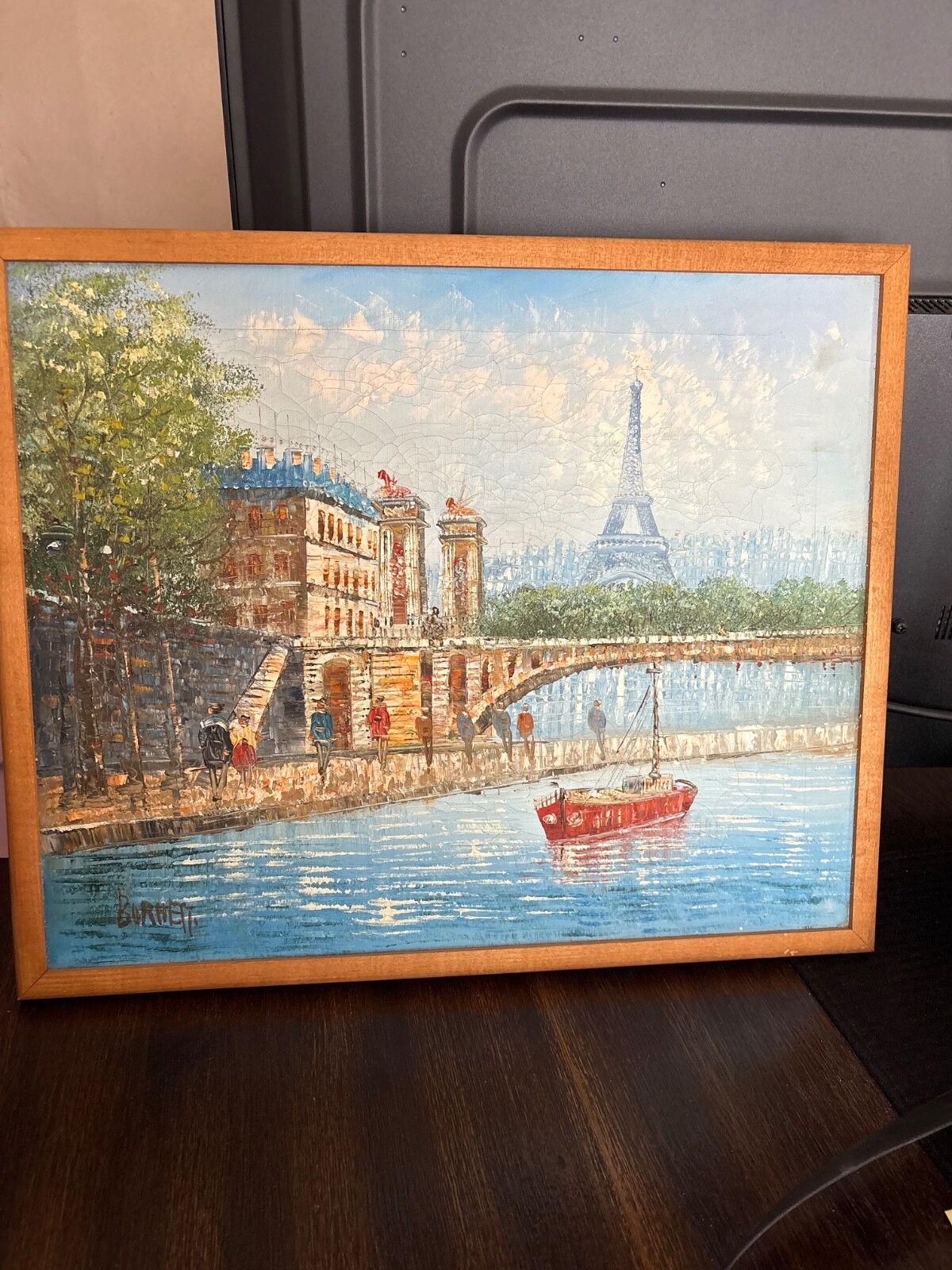 Rare Caroline C. burnett oil painting