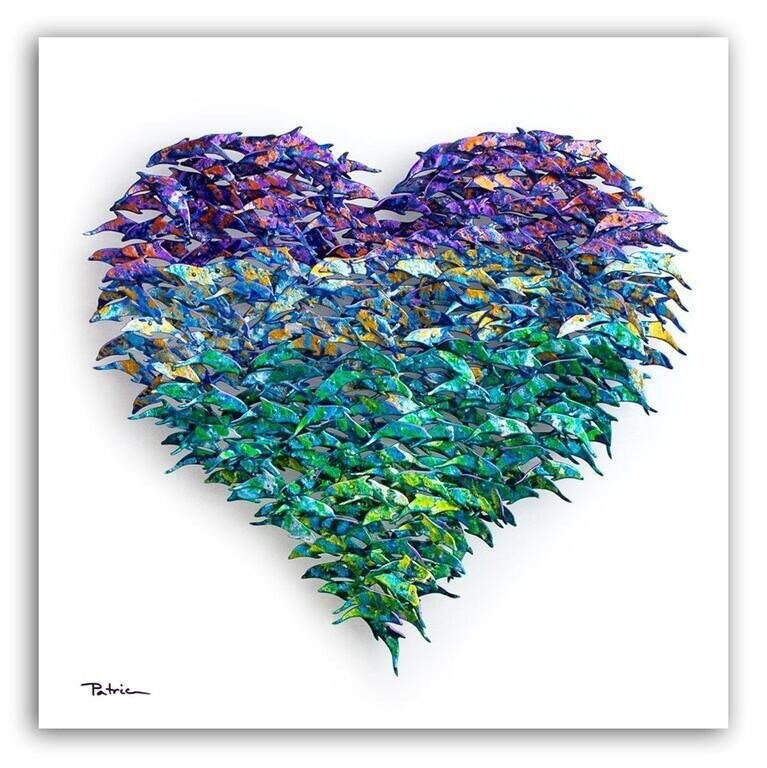 Patricia Govezensky- One of a Kind Original Painting made of Cut out Steel.