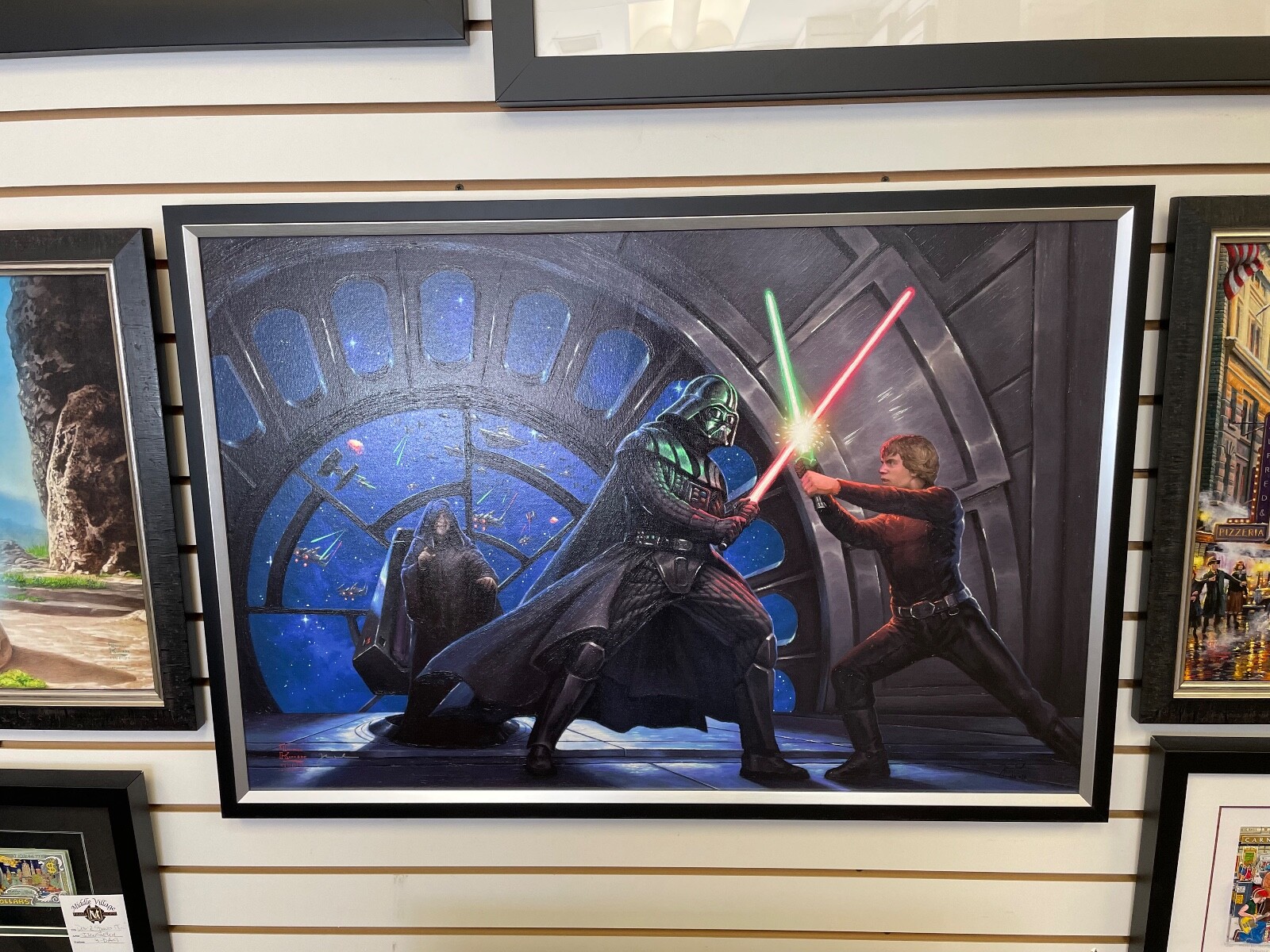 Thomas Kinkade Star Wars – A Son’s Destiny 24 x 36 Signed & Number Canvas #1 EE