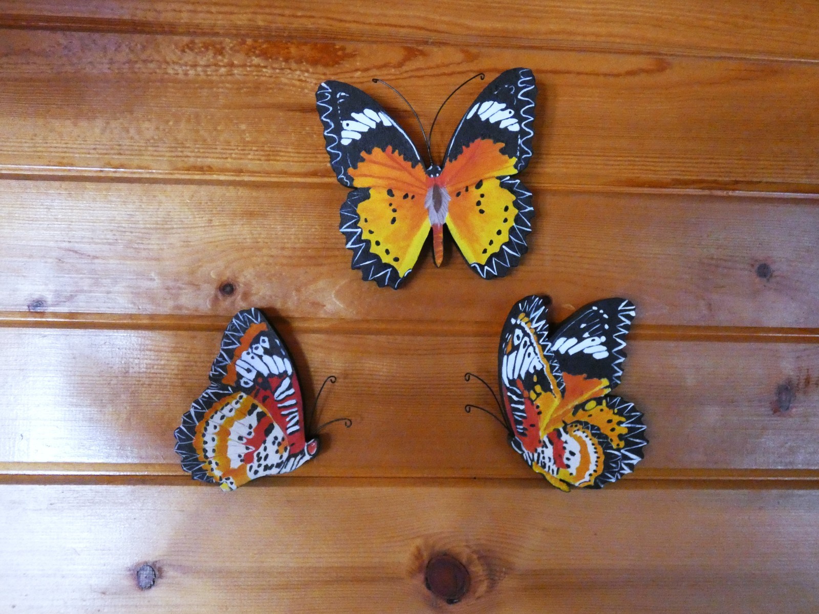 Hand Painted Leopard Lacewing Butterflies For Wall Art By Phyllis