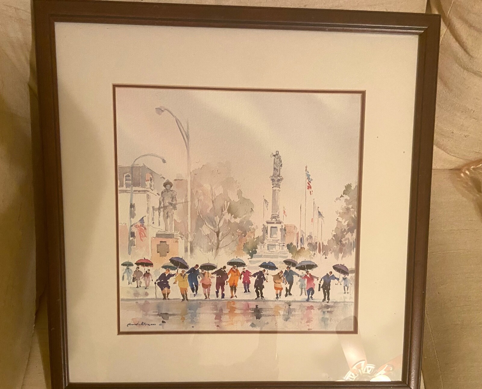 LISTED ARTIST HOWARD NOEL WATSON SIGNED ORIGINAL WATERCOLOR PAINTING