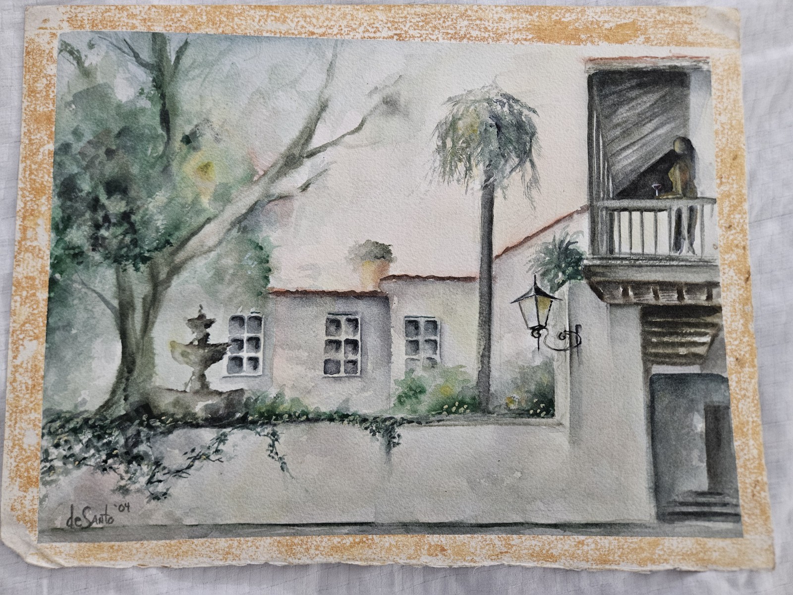 🏛️🎨✨ ORIGINAL JOHN DESANTO WATERCOLOUR – ST. GEORGE STREET COLUMBIA…