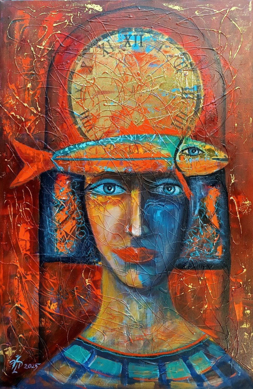 original oil painting CANVAs contemporary ART modern by Vlad Pronkin 2025 FEM12