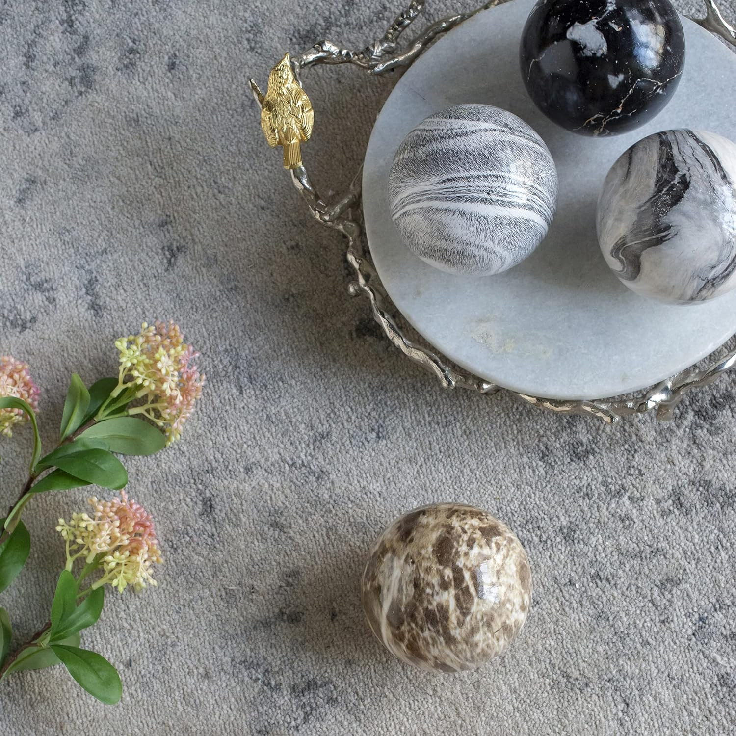 A&B Home Decorative Balls – Decorative Orbs for Bowls Vases Table Centerpiece De