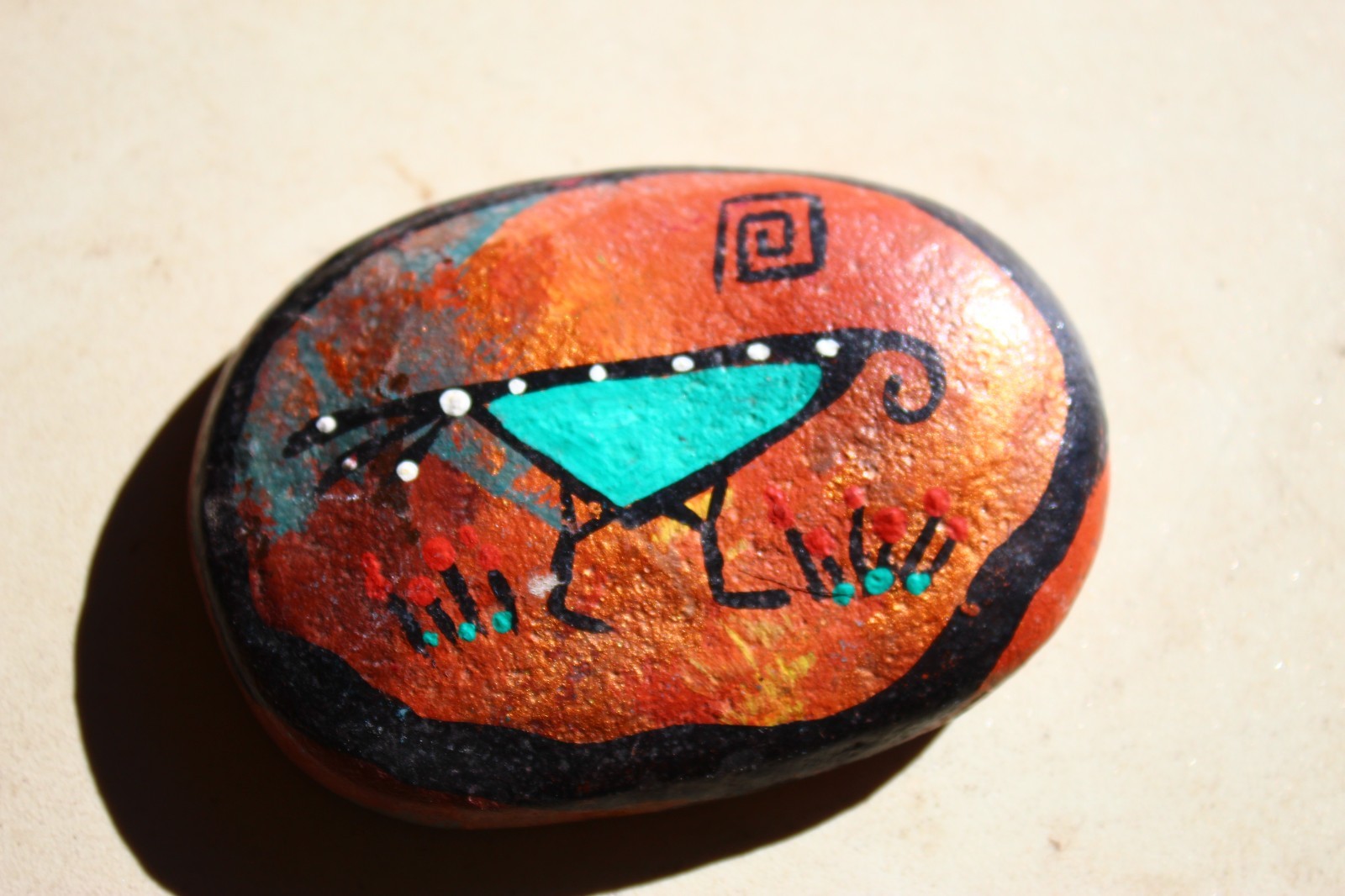 Southwest Style painted rock