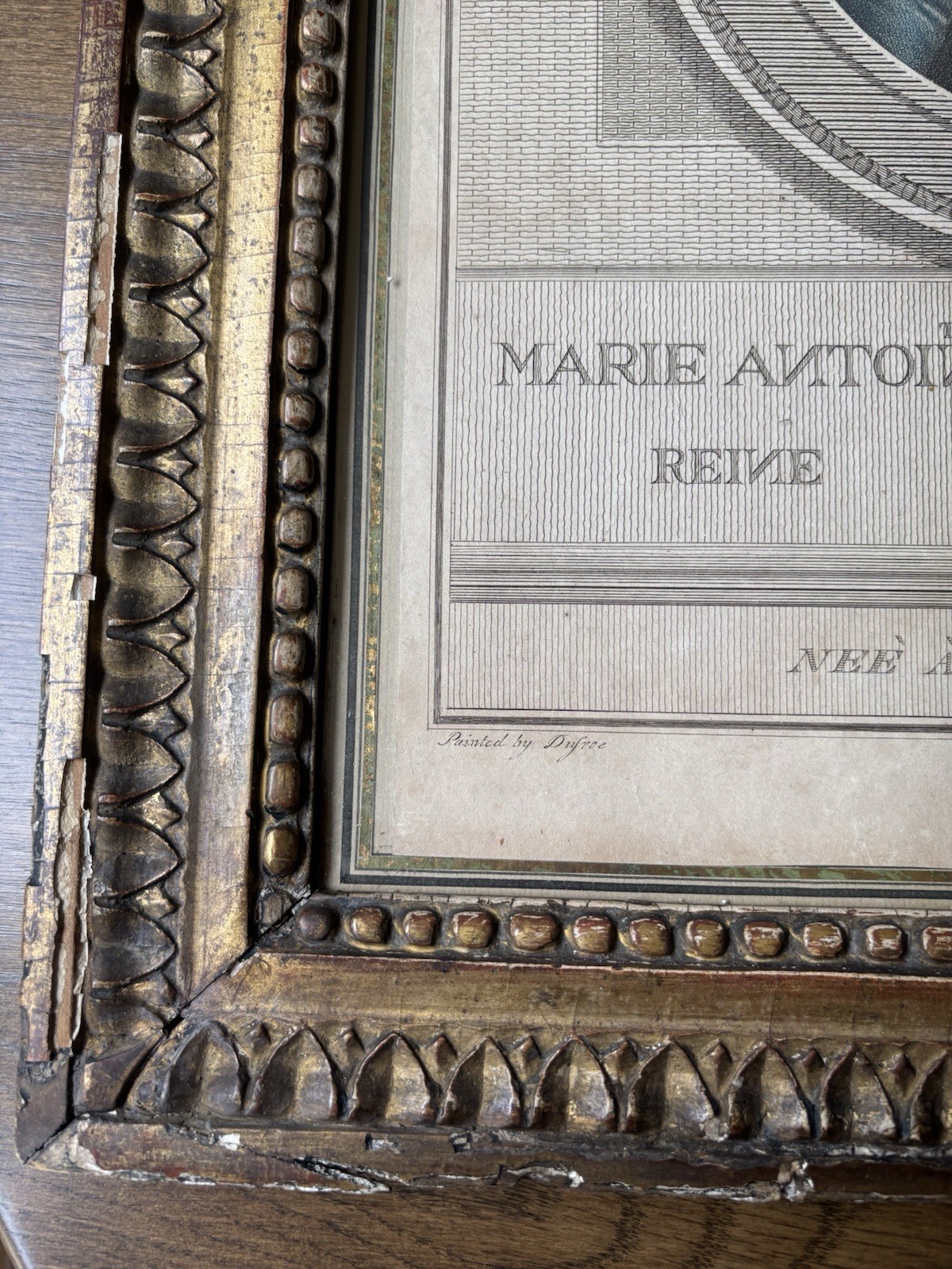 Pair 1793 Louis XVI & Marie Antoinette Stipple Engravings John Curtis Framed Set