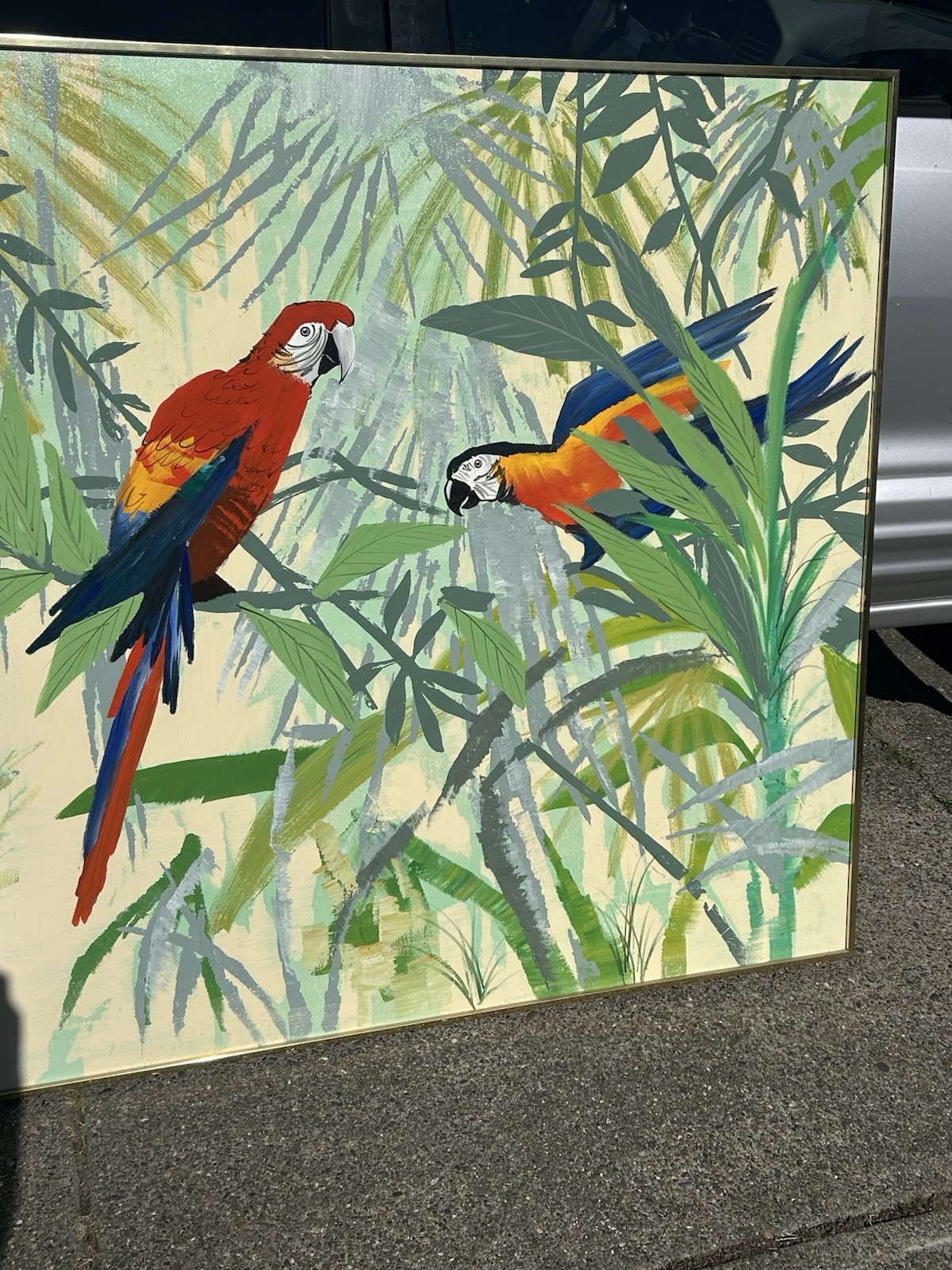Lee Reynolds Vangauard Large 60×48 Inches Painting On Canvas Pick Up 1hr From SF