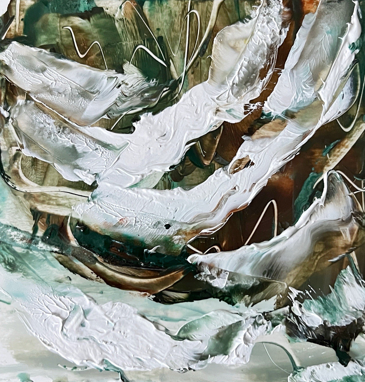 Big Sur Coastal Depth Seaweed Waves Earth Ocean Flow California Abstract Artwork