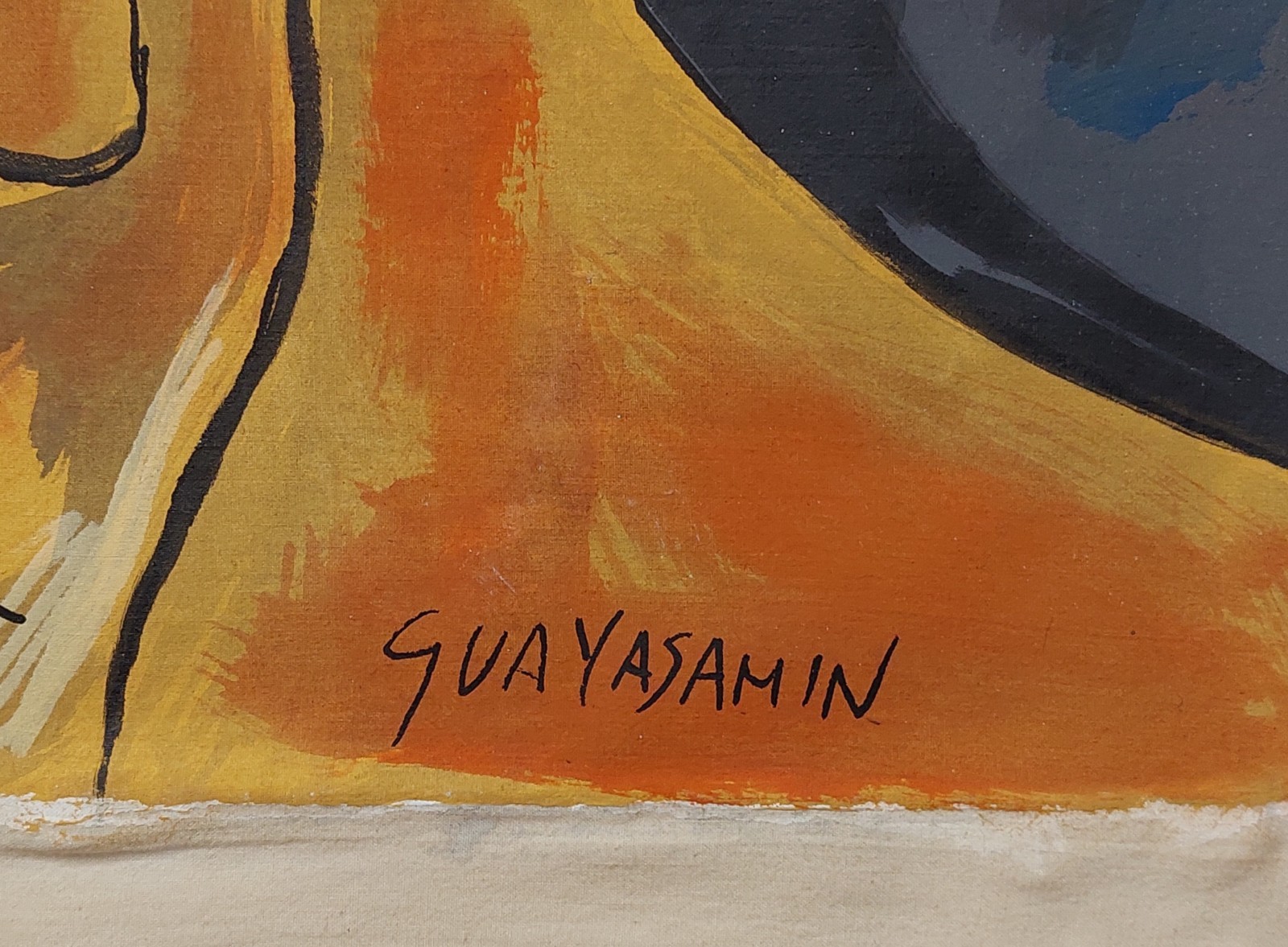Oswaldo Guayasamín Signed Expressionist Oil Painting on Canvas – Ecuadorian Art