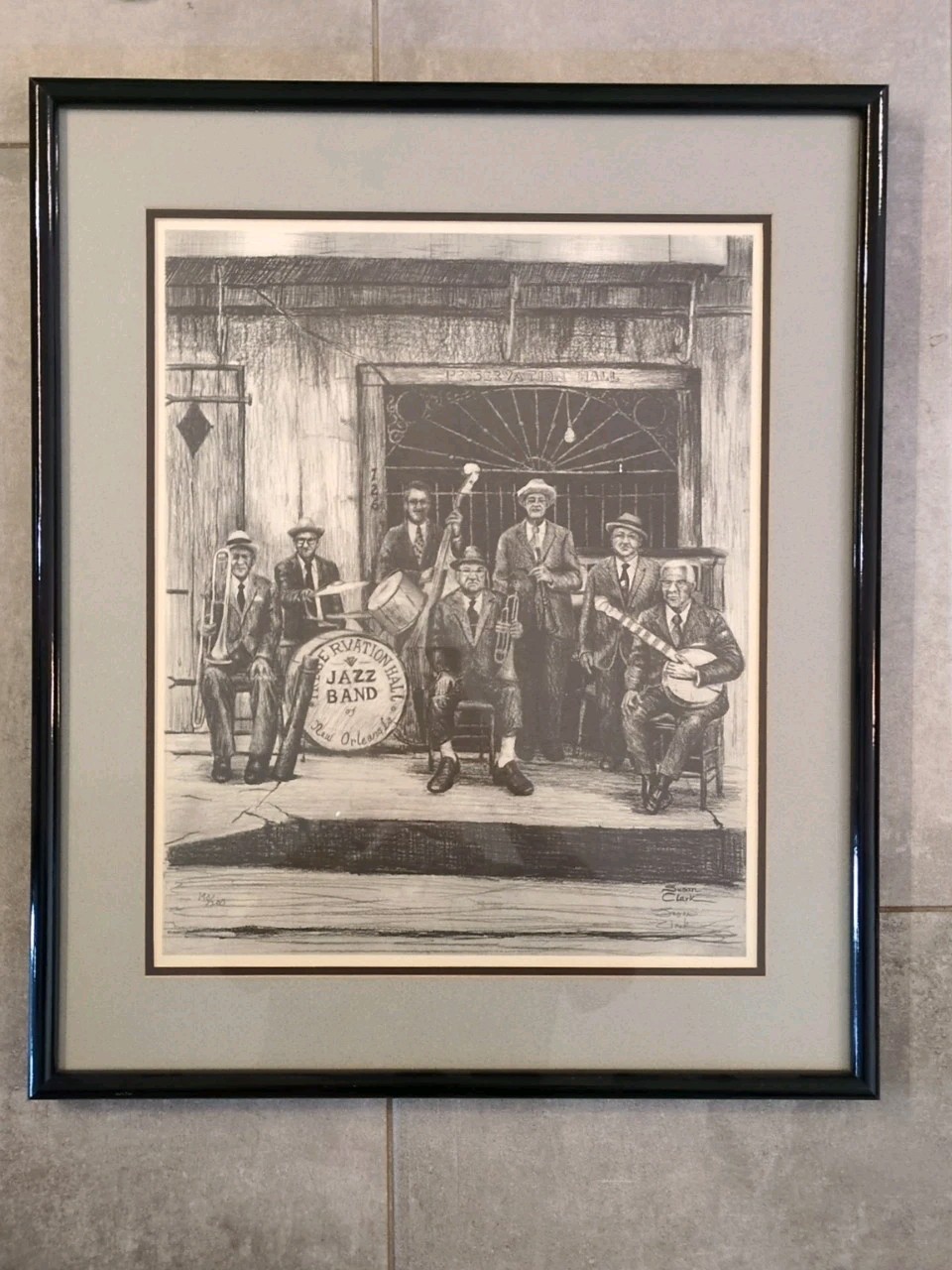 Preservation Hall Jazz Band Limited Edition Signed Print Susan Clark 190/200