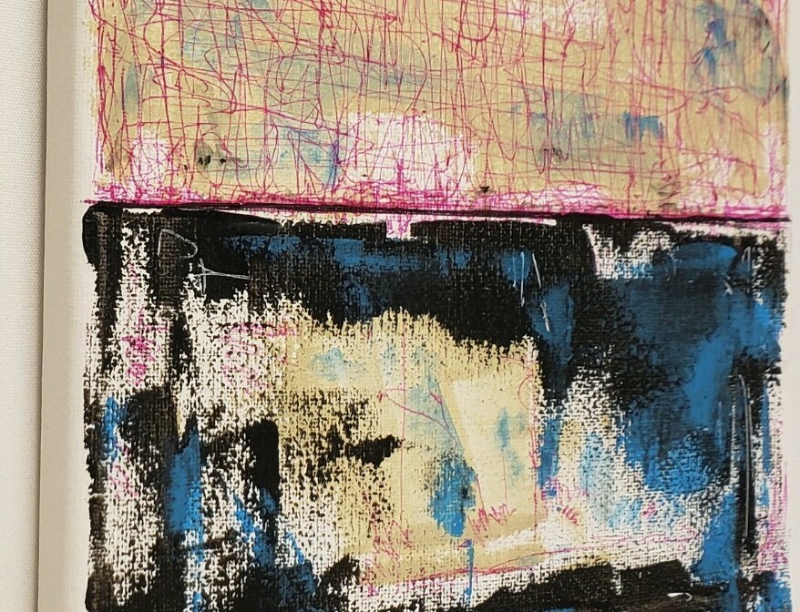 No.958 Original Abstract Modern Minimal Urban Textured Painting By K.A.Davis