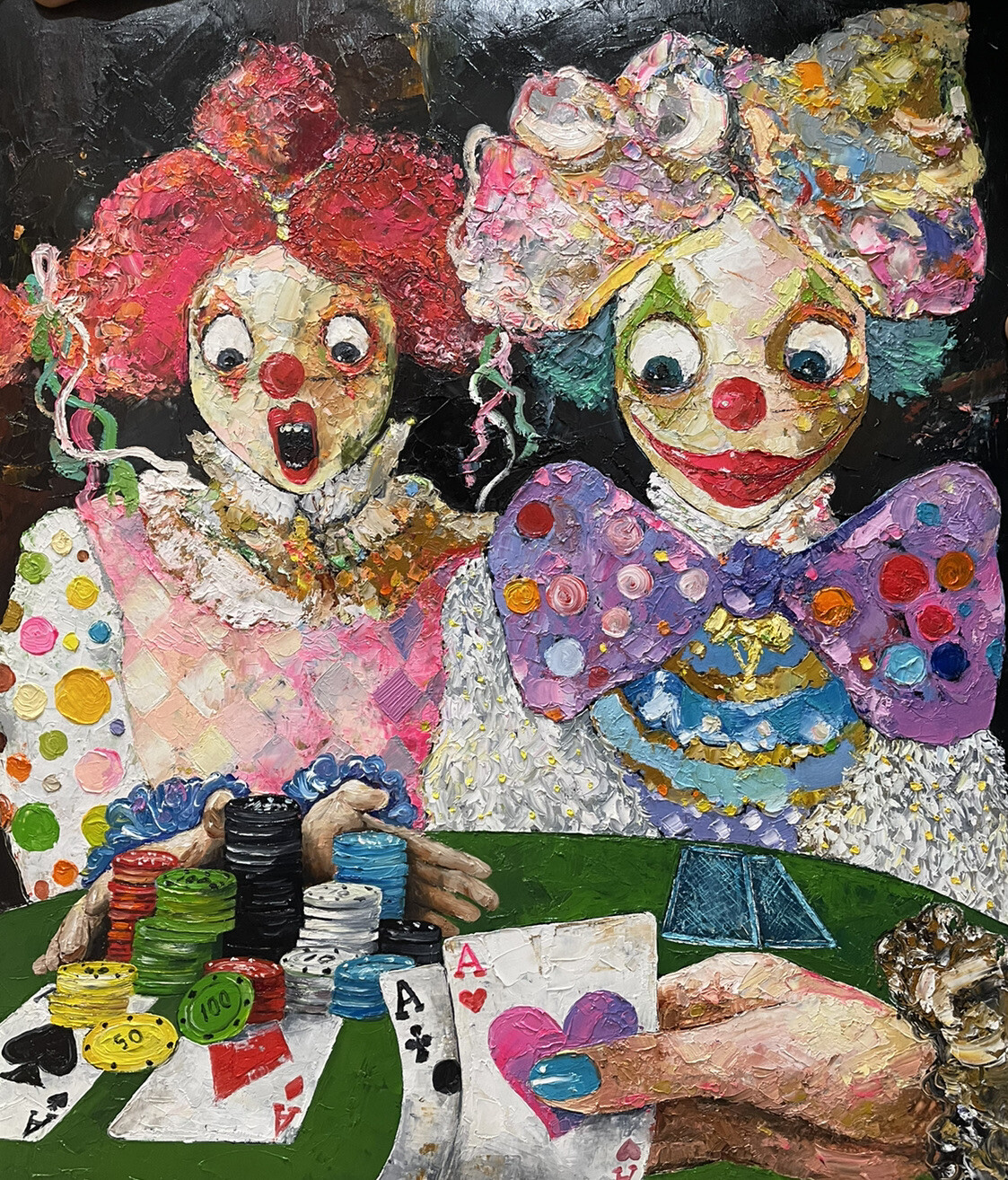 Original painting oil on cardboard 21.5×18.5 in by Anastasiya Kimachenko