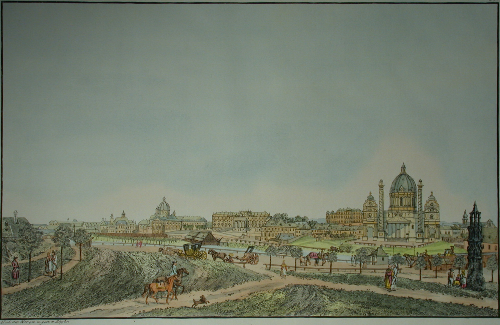 Johann Ziegler (1749 Meiningen – 1822 Vienna) View of Vienna.