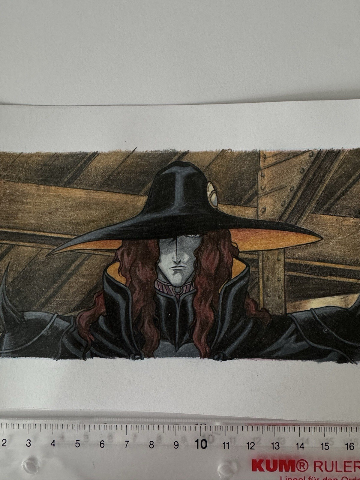 Original anime drawing, manga, illustration, fanart unique, Vampire Hunter D