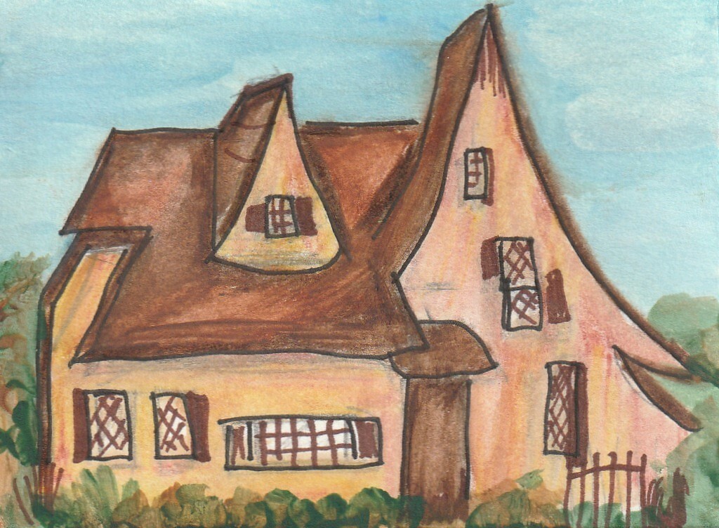 Original ACEO Art Card SERIES of 7 SPADENA HOUSE The Witch’s House