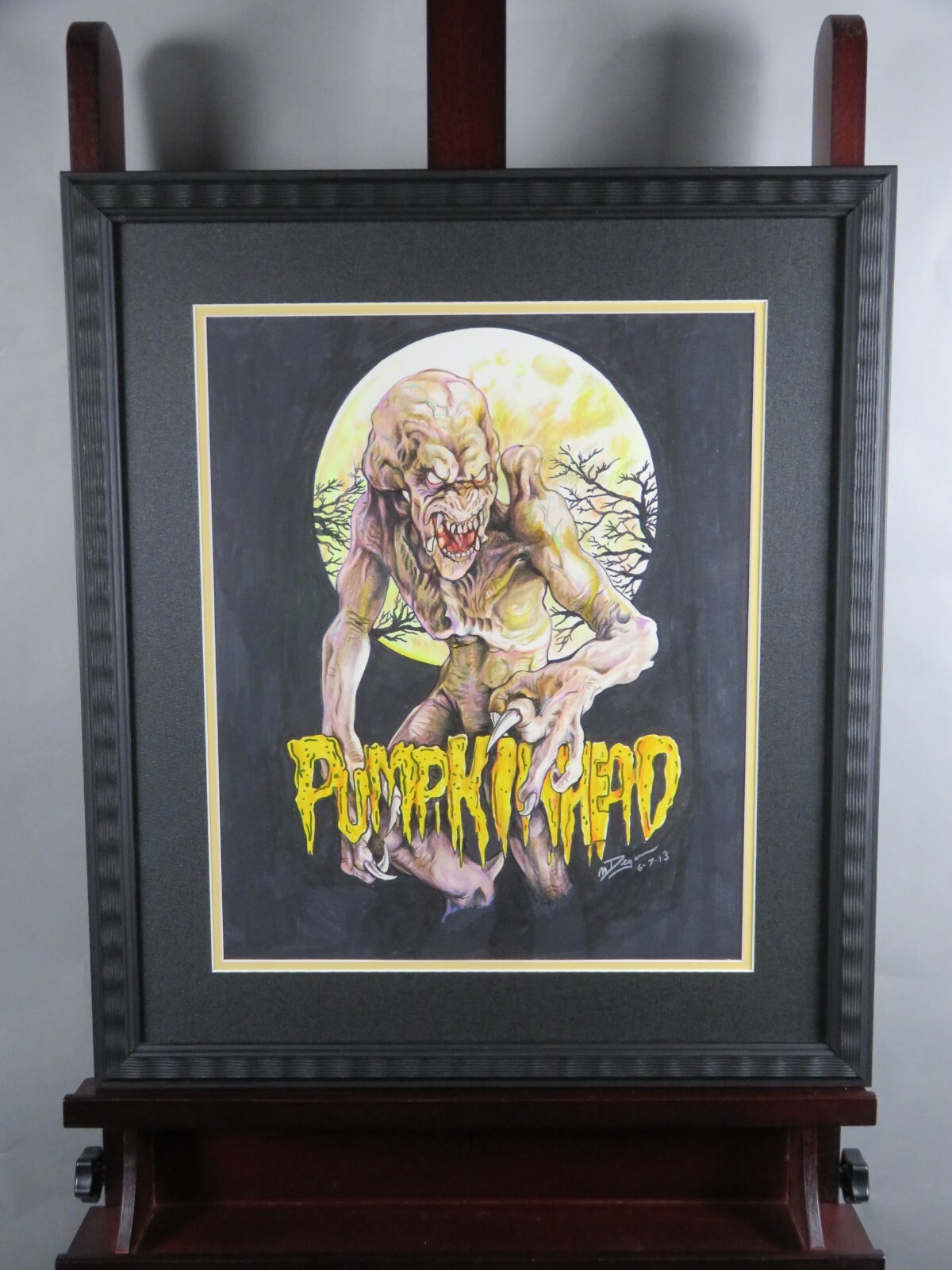 PUMPKINHEAD Custom Framed Art Piece – Michael Degon (2013) Horror Original