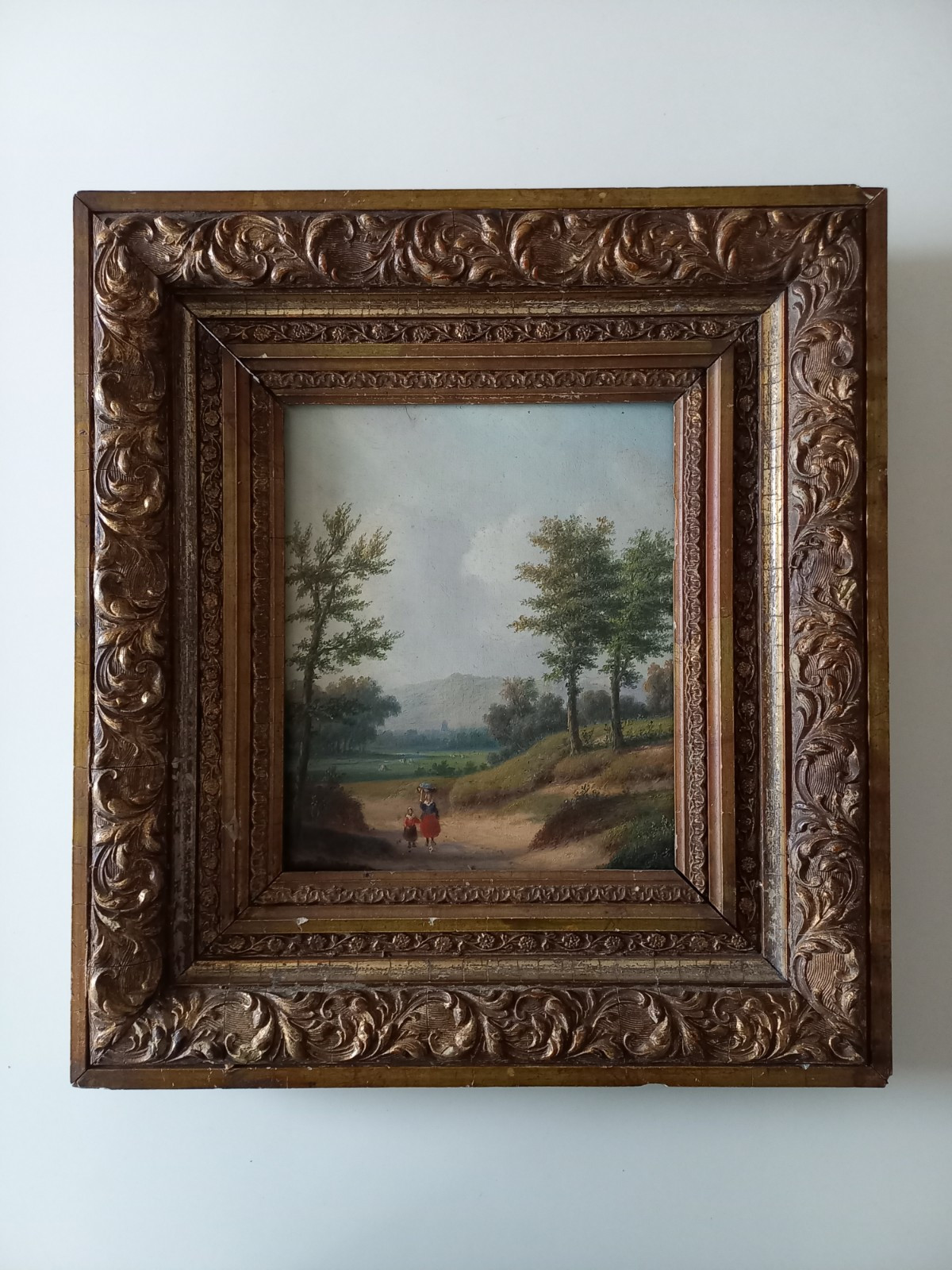 CARL EDUARD AHRENDTS (1822-1898) | Wooded Country Road | ORIGINAL Oil Painting