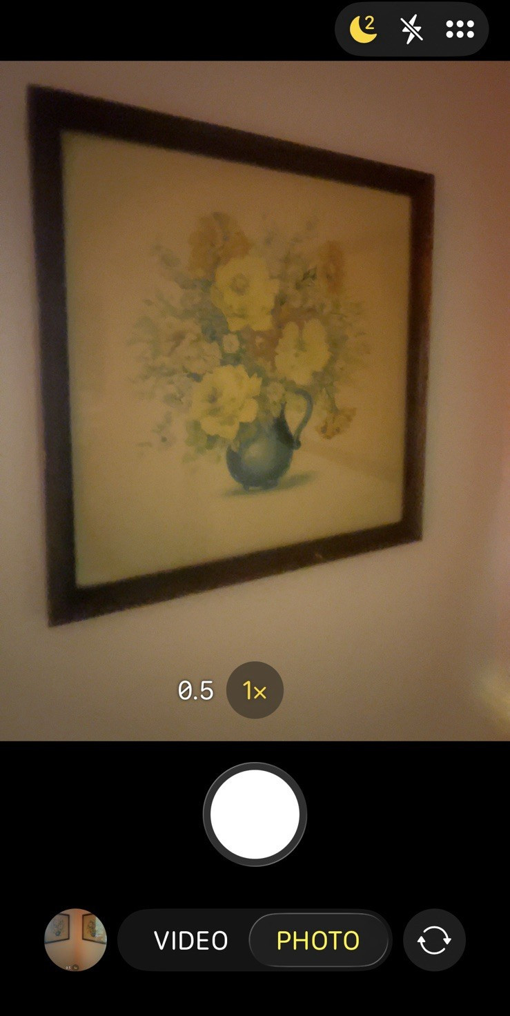 Framed Floral Still Life Paintings Set of 2, Blue Vase, Yellow Flowers