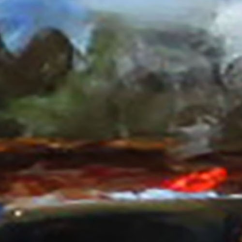 UKRAINE LANDSCAPE Oil painting contemporary 8×8 UKRAINE