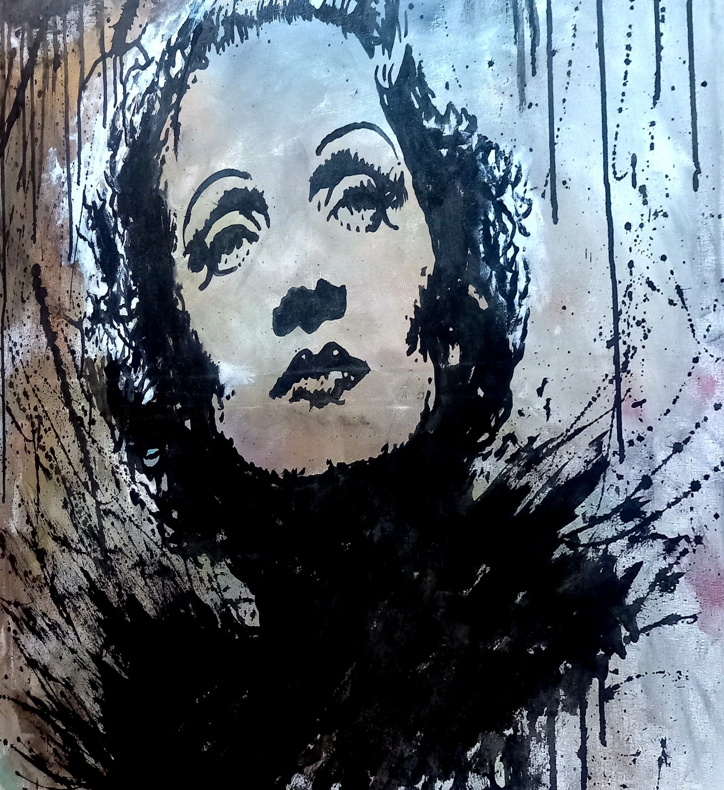 Original painting unique signed abstract modern art painting picture Dietrich