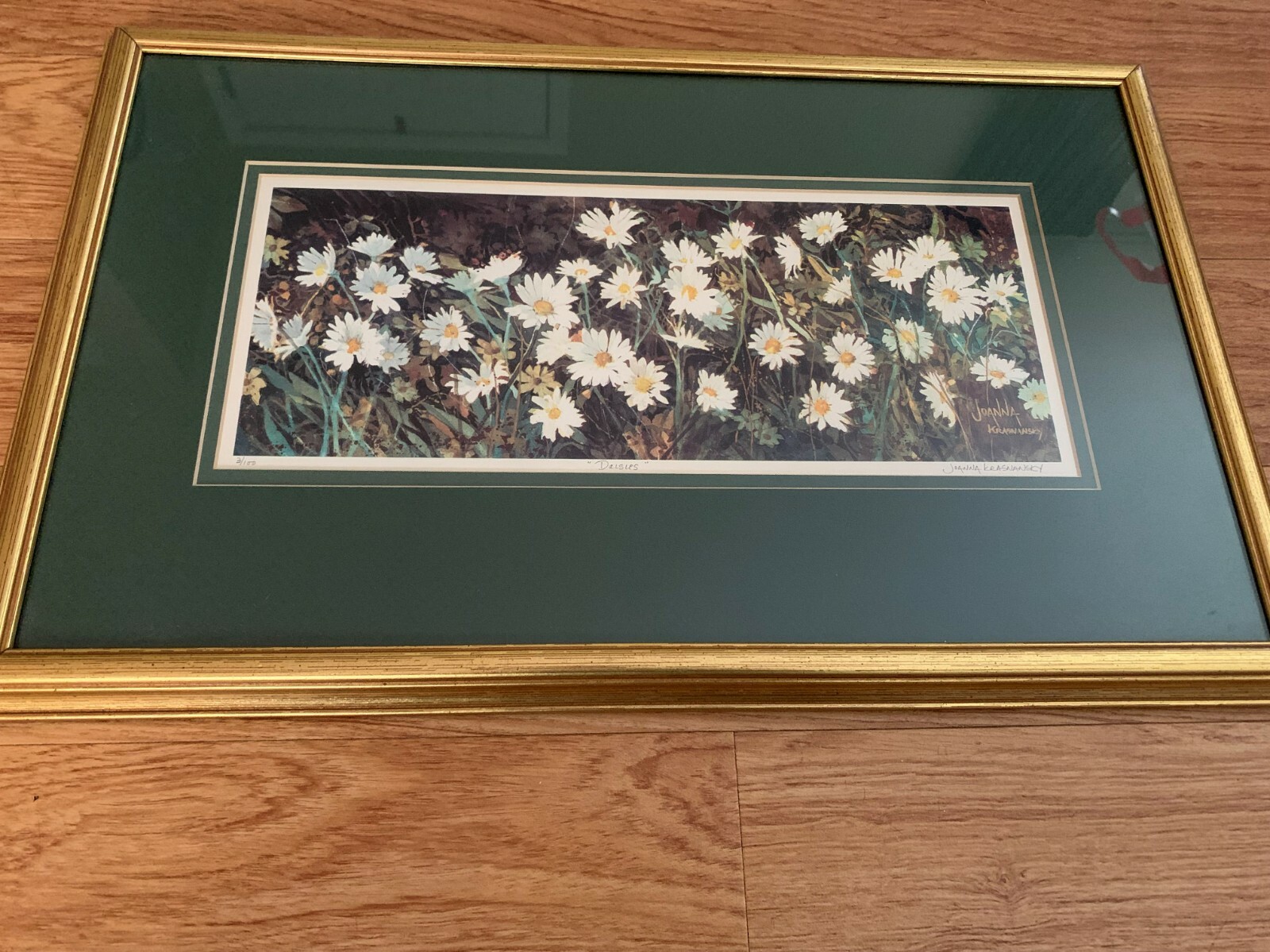 Johanna Krasnansky Art Watercolors «Daisies» Painting 3/100 21 1/2″ x 13 1/2″