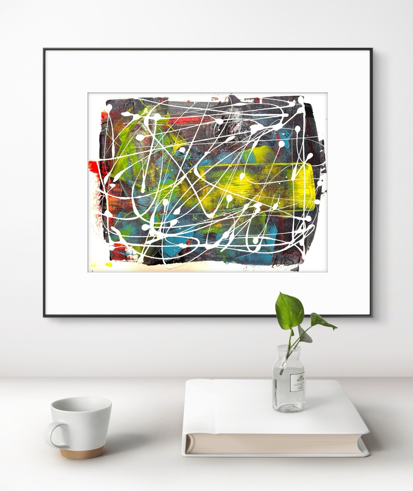 Original Abstract Expressionism 9×12 Handmade Unique Signed Fine Art 11