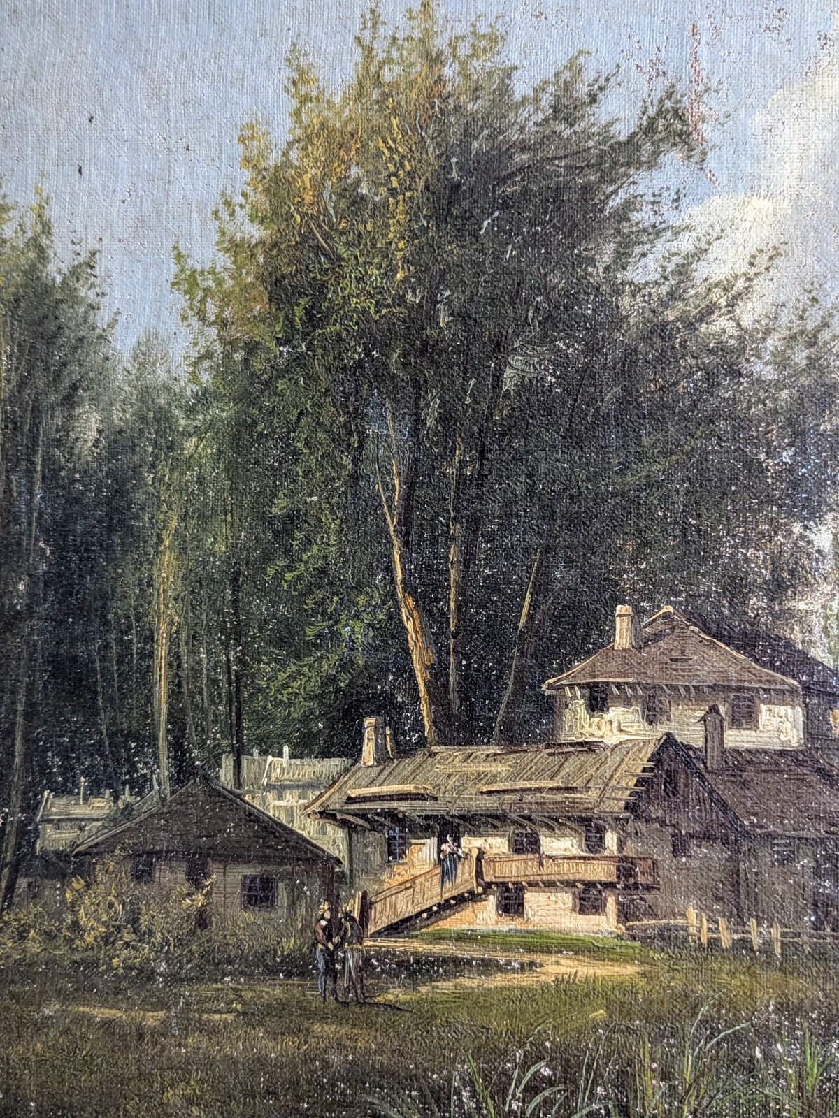 RARE Fine Antique Possible River School Landscape Oil Painting – Signed,…