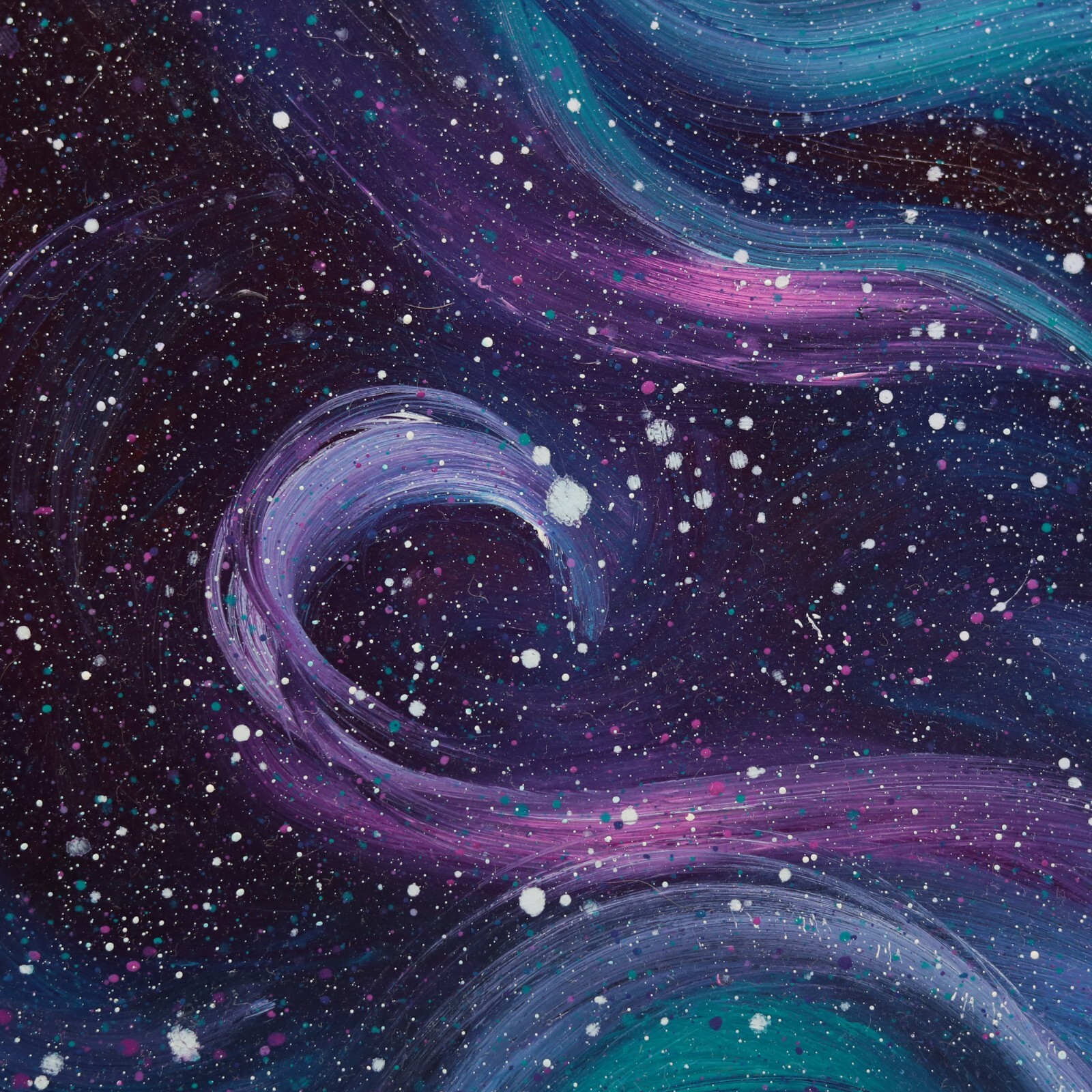 Galaxy Painting Space Painting Oil Original Space Art Outer Space Decor Galaxy