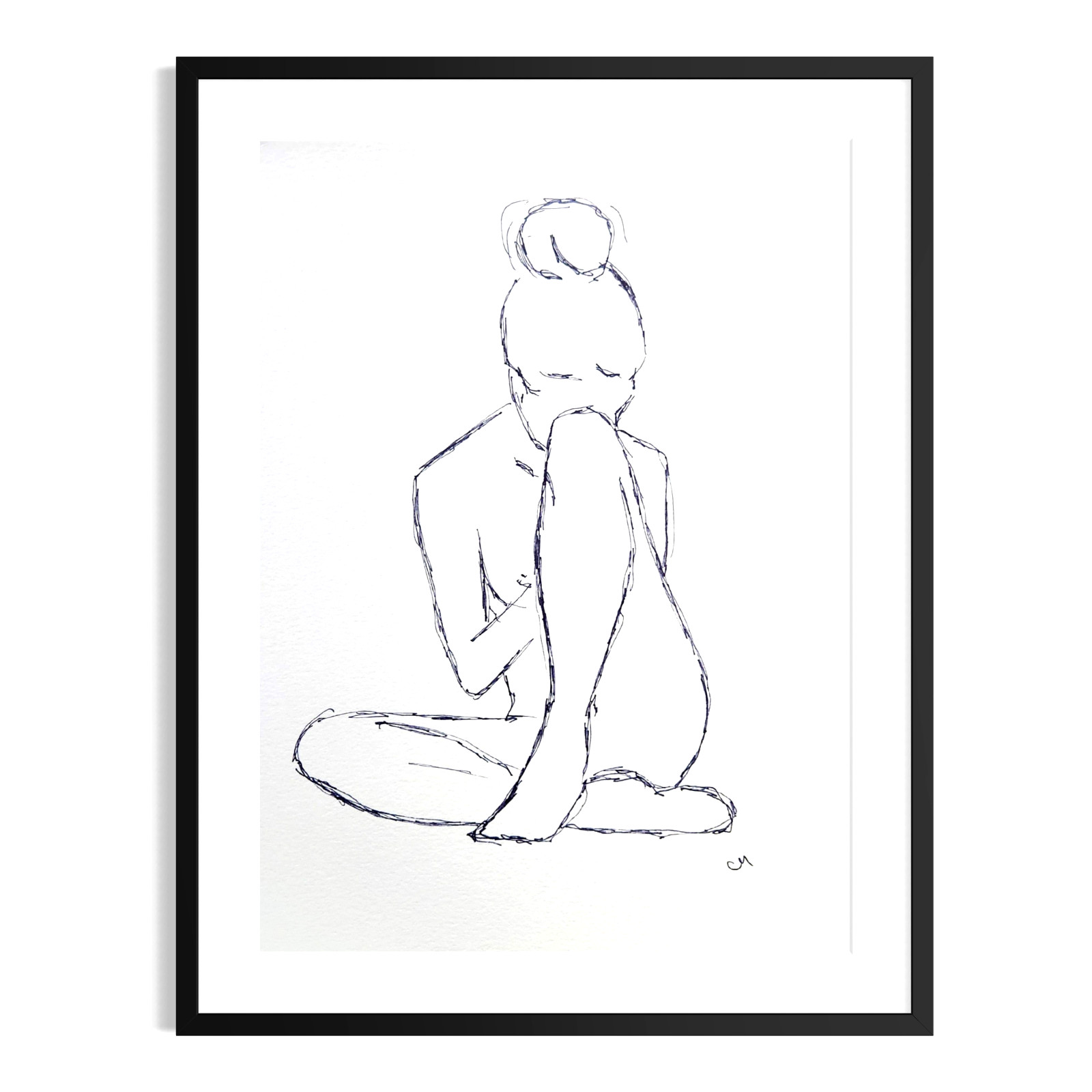 Original Abstract Expressionism Women’s Figure Art 9X12 Handmade Signed