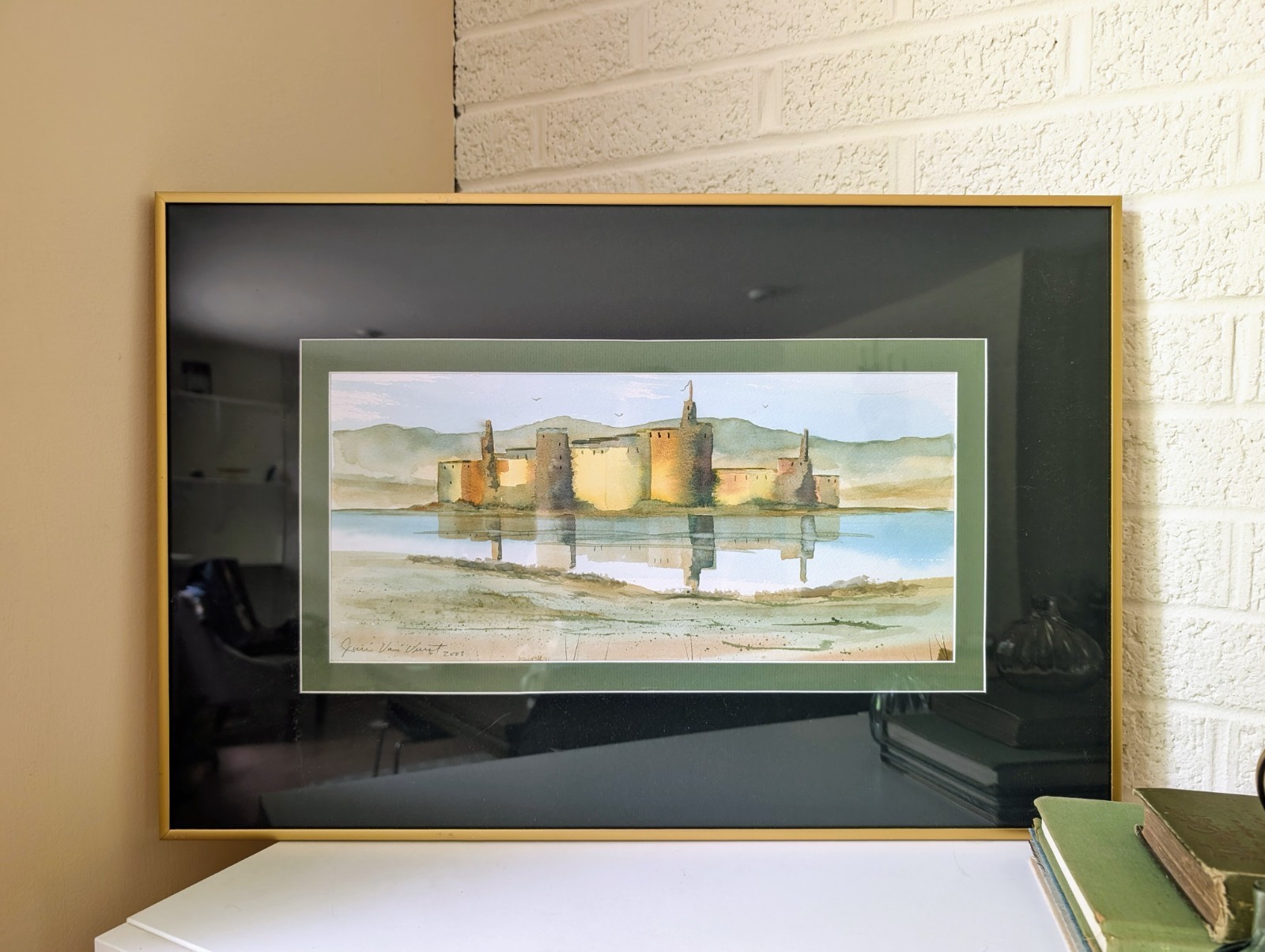Vintage Watercolor by Fr. Jim Van Vurst | Fortified Castle Architecture
