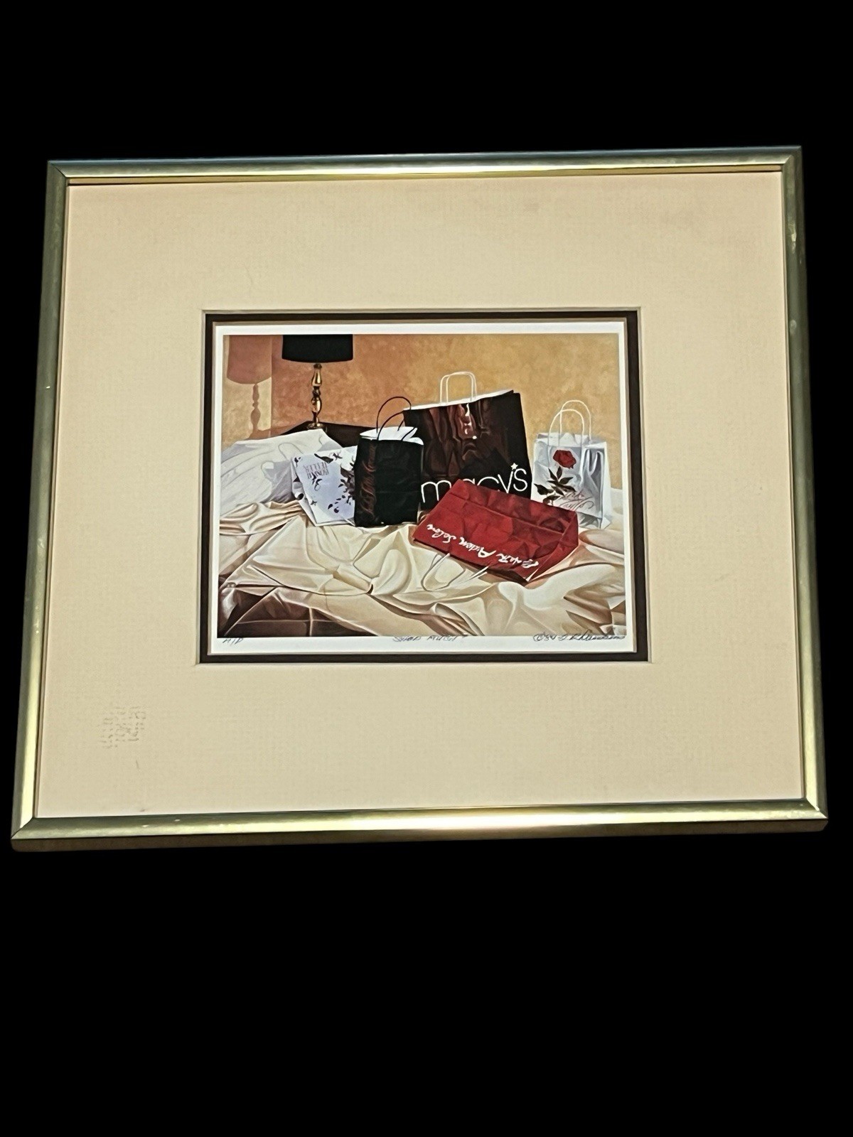 Thomas R. Dawkins A/P Acrylic Over Print «Shop Much ! Too Much 1986