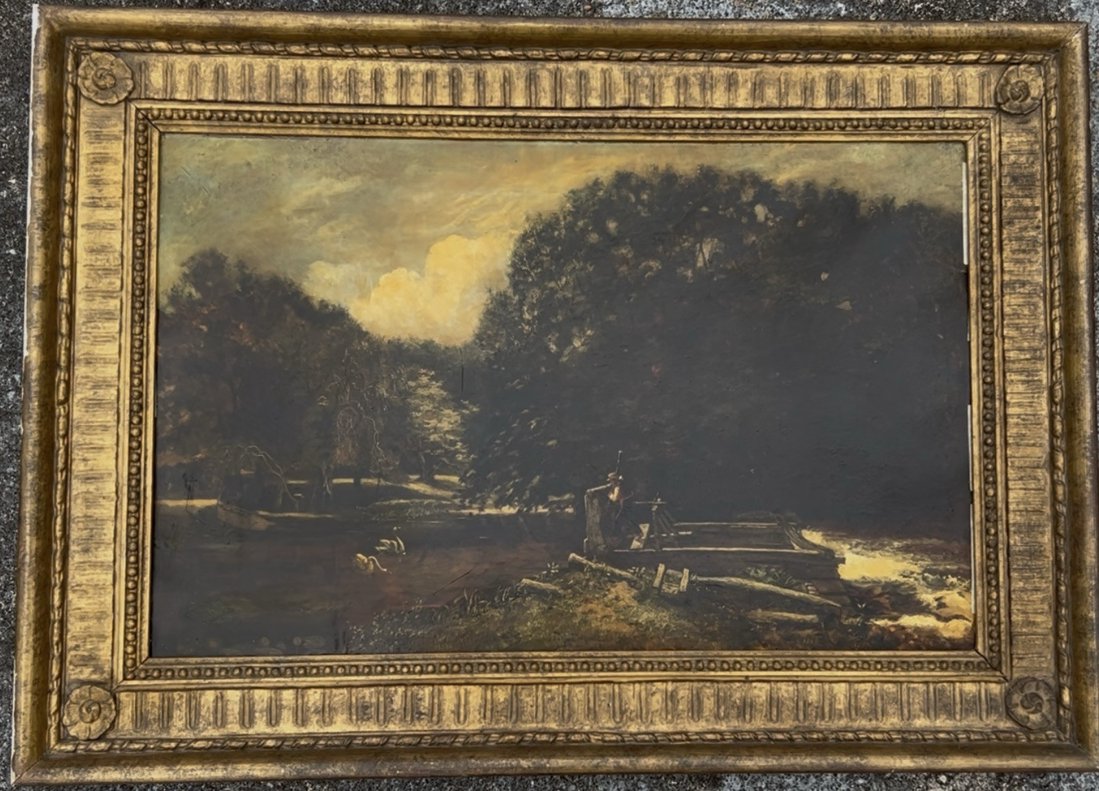 John Constable “The Lock,” East Bergholt, England, 1776-1837, “The Lock” 16×25”