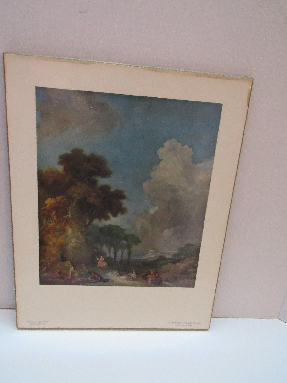 FRAGONARD THE SWING ART SAMUEL H KRESS COLLECTION PLAQUE PLAKE National Gallery