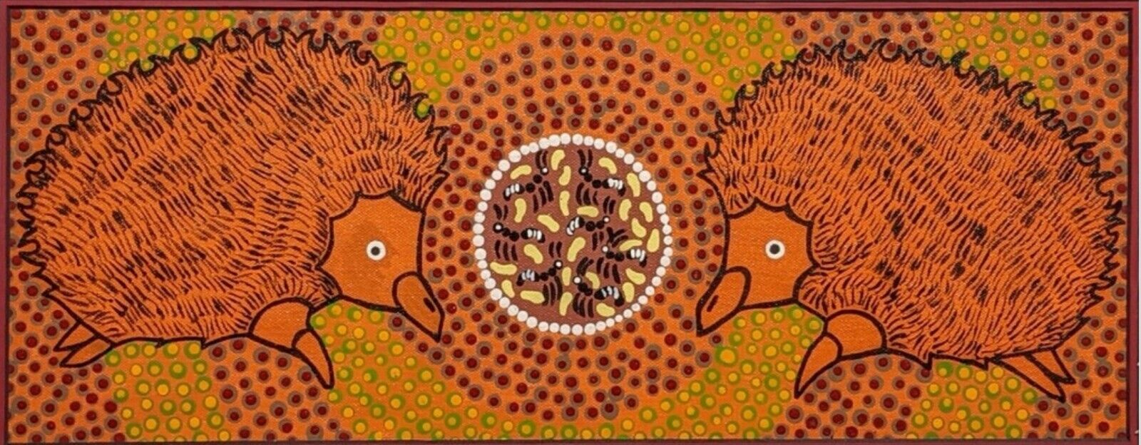 MARCIA ASHWIN – Echidna – Original Aboriginal Art – RENOWNED Artist M ASHWIN