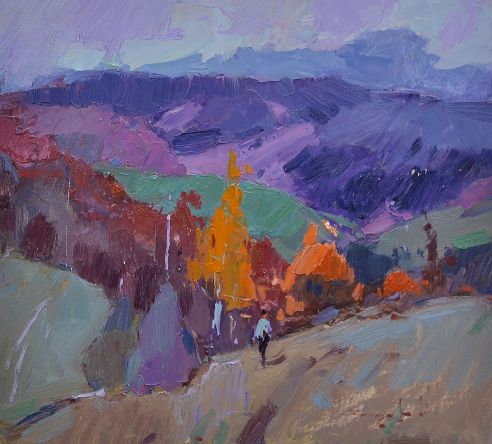 It’s a Nasty Day, 41×45 cm, Cardboard, Painting by Shandor Alexander