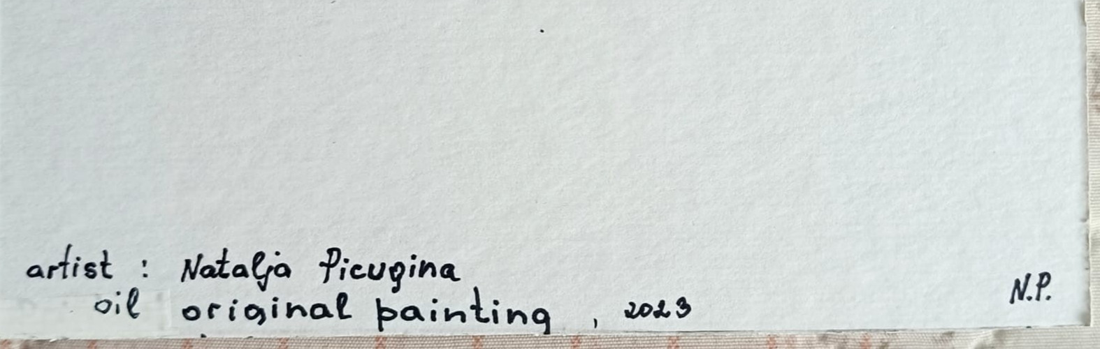 Original Moon ACEO Snow Forest Trees Landscape River Miniature Oil Painting Sign