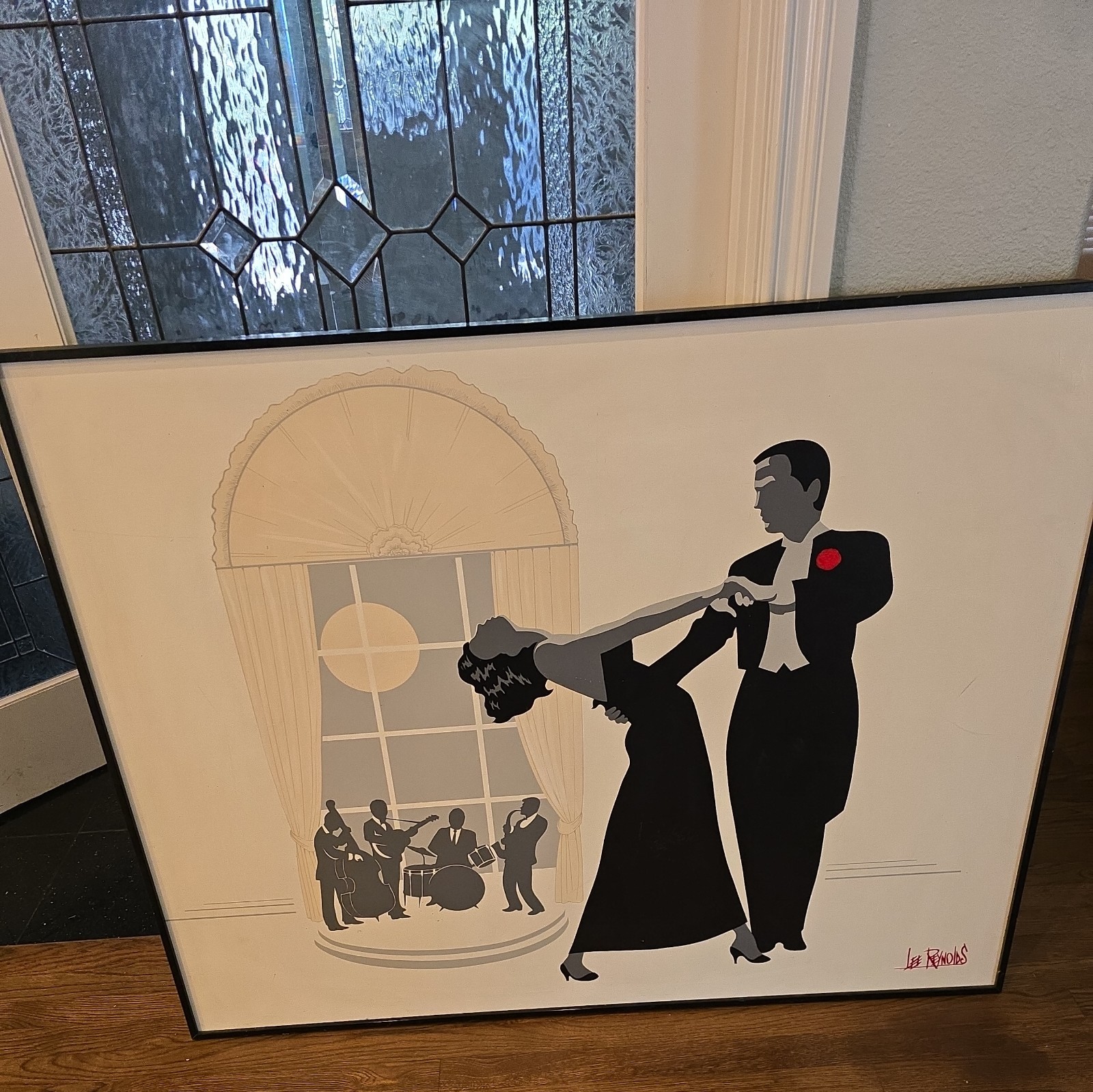 Original Lee Reynolds Ballroom Dance Canvas Painting 50.5″L *40.5″W *2″D