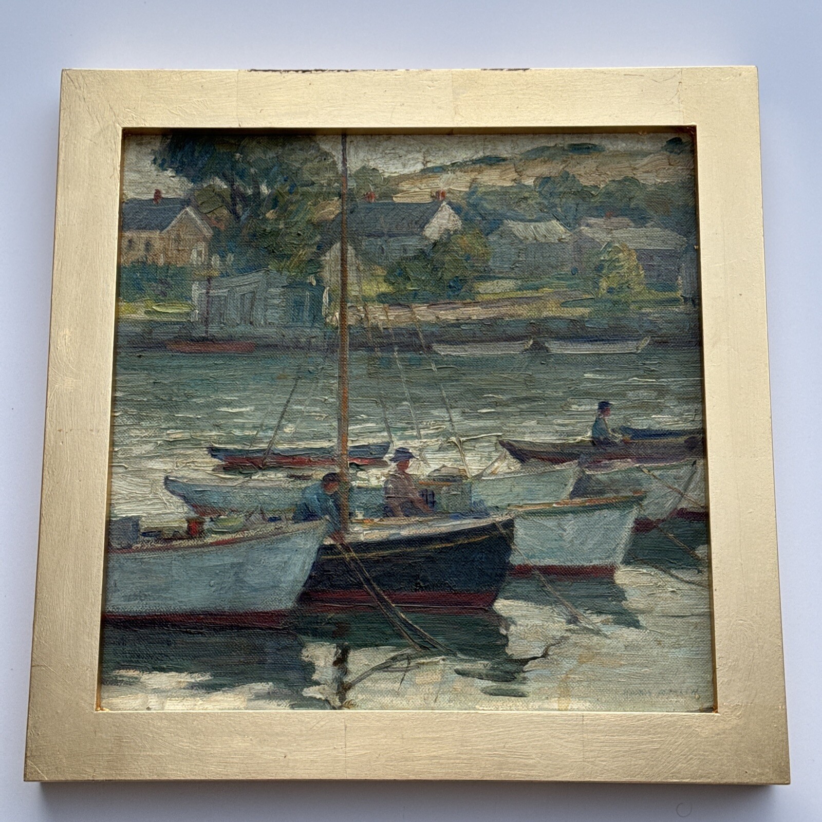 HARRY FARLOW PAINTING ANTIQUE AMERICAN IMPRESSIONIST CONNECTICUT ILLINOIS 1920’S