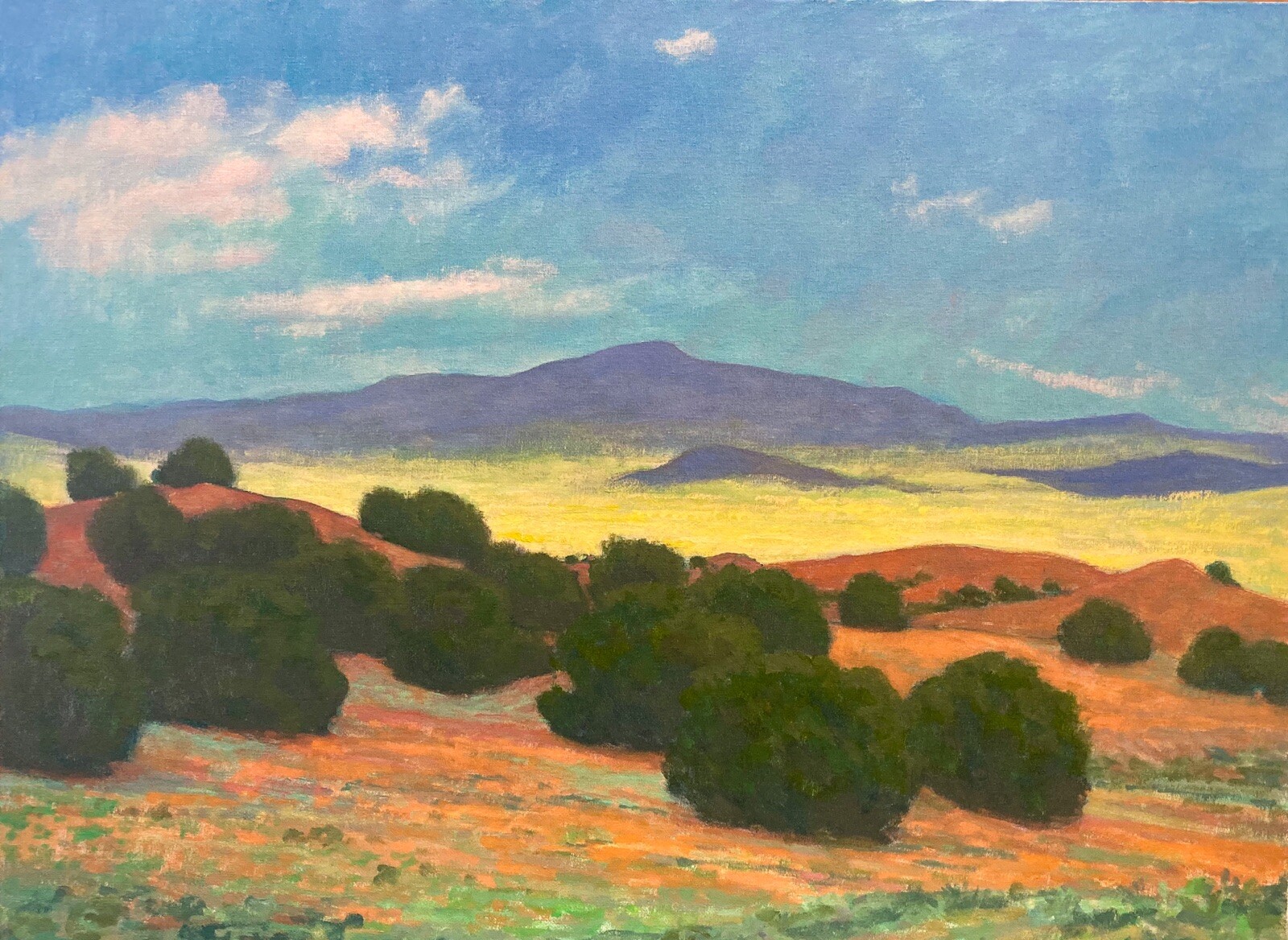 Large 24×18 Southwest Desert Western Impressionism Landscape Art Oil Painting