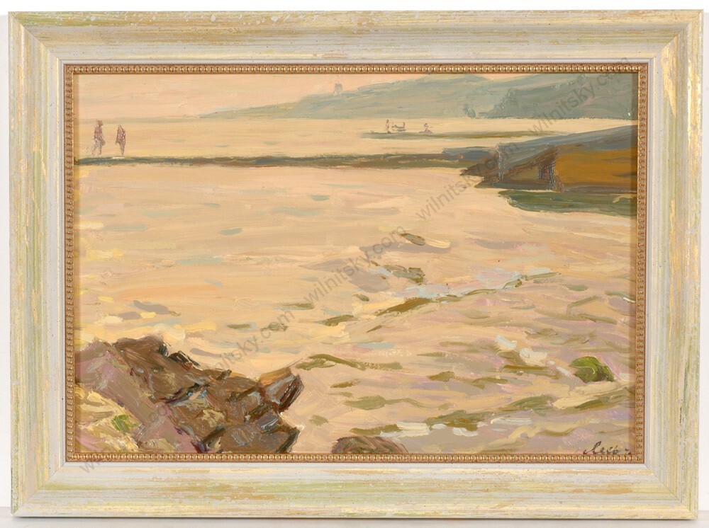 Vladimir Les (1927-2007) «Coastal Motive», Oil Painting, 1970 (1)