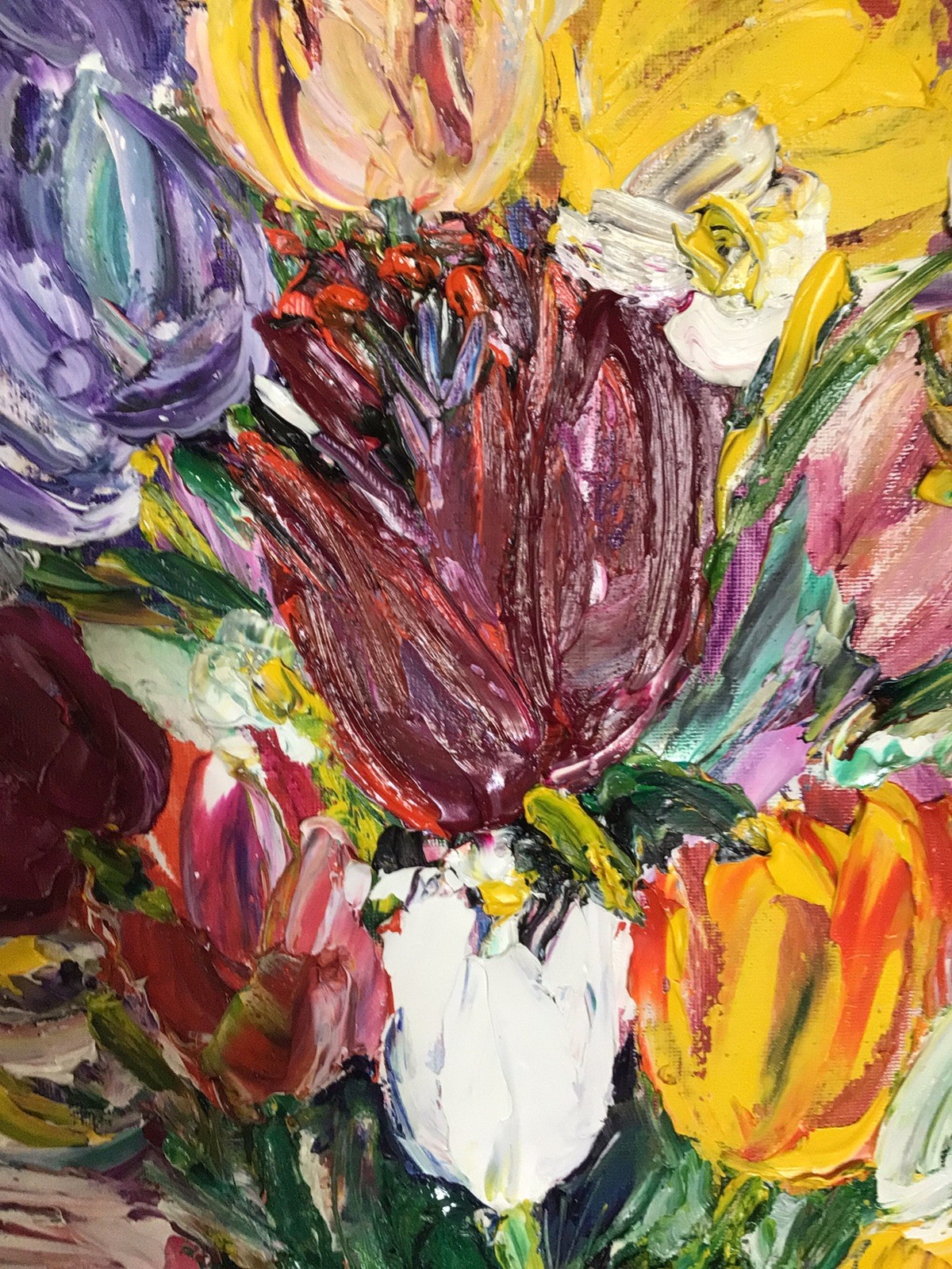 Tulips 2. Original Oil Pairing