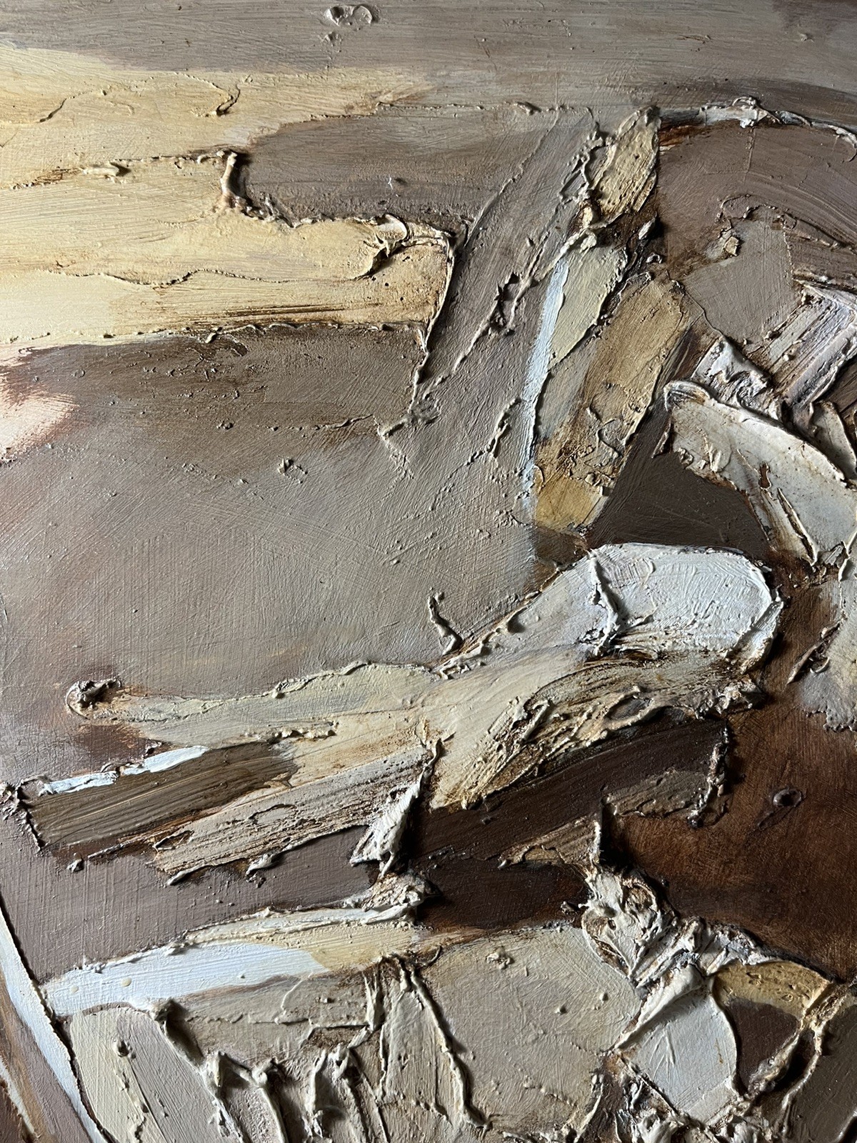 KLEIN ABSTRACT EXPRESSIONIST MID CENTURY MODERN MCM MODERNISM VINTAGE PAINTING