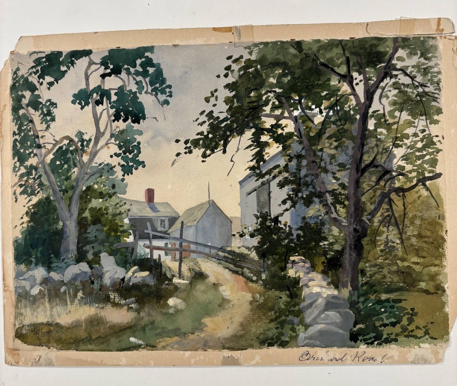 Early To Mid 20th Century Water Color Signed In Lower Left Looks Like Jamison