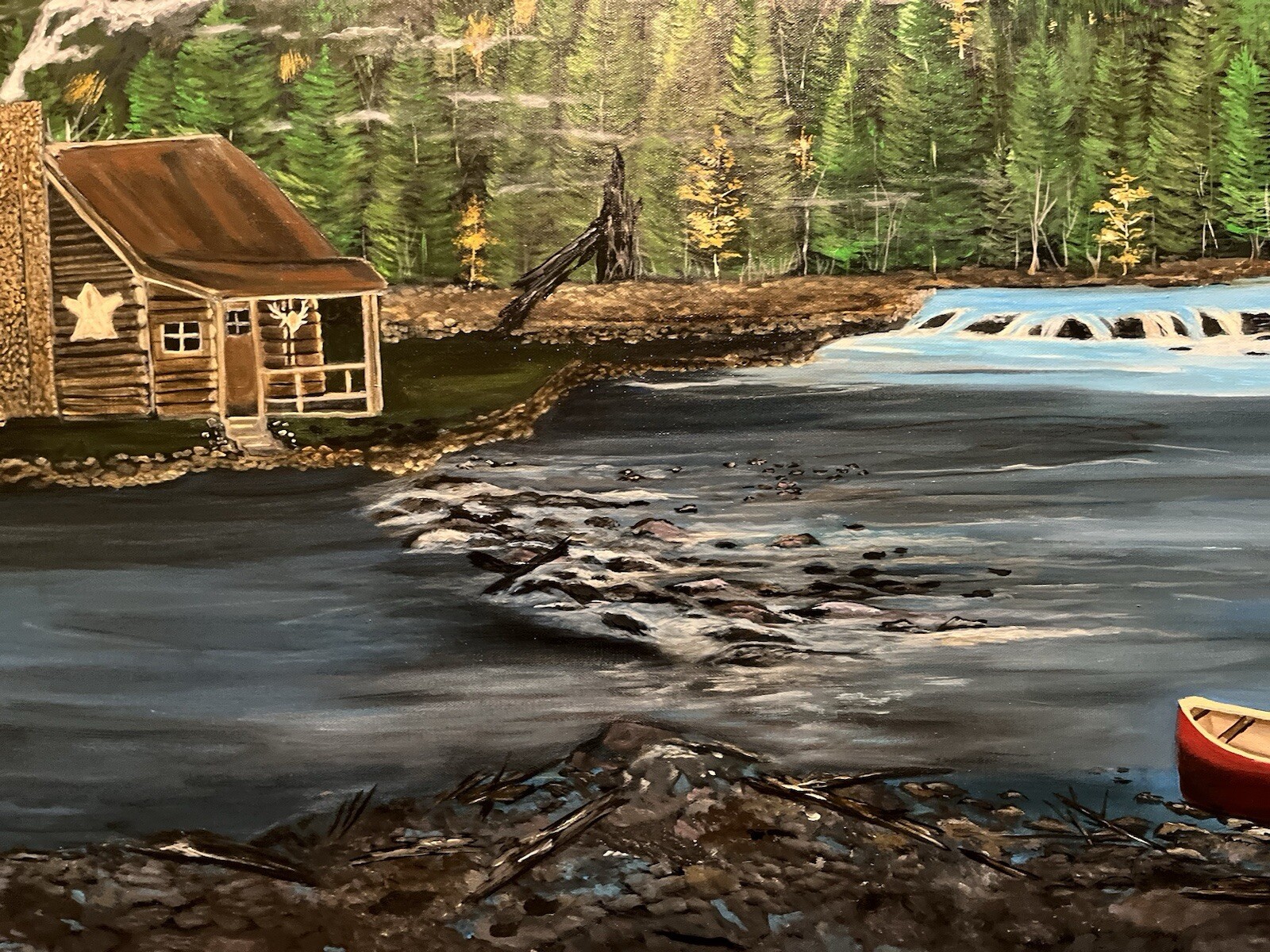 Snow Melt Original Landscape Painting By Arkansas Artist Leah J Smith