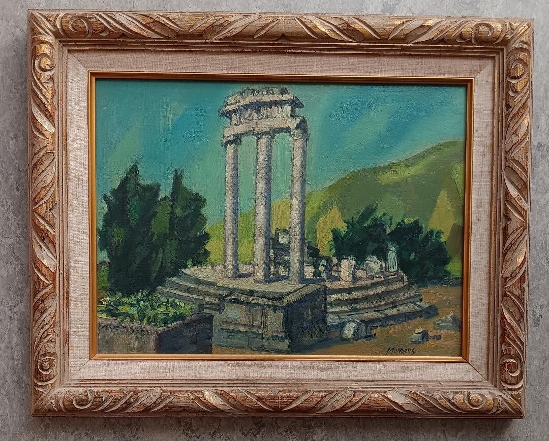 Martin Mondrus – Tholos Of Delphi Original Oil on Canvas Signed