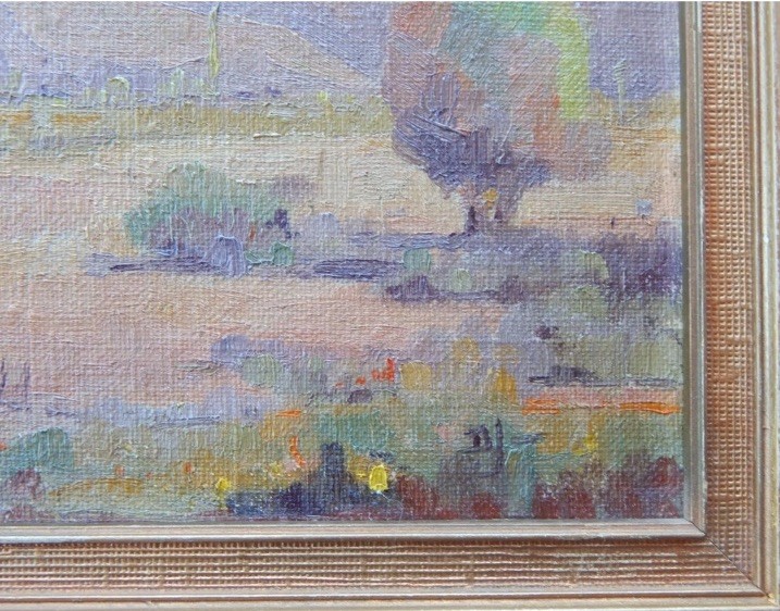 Pics Don’t Do Justice / Antique Plein Air Desert Landscape / 9.25×11.25”/ Framed