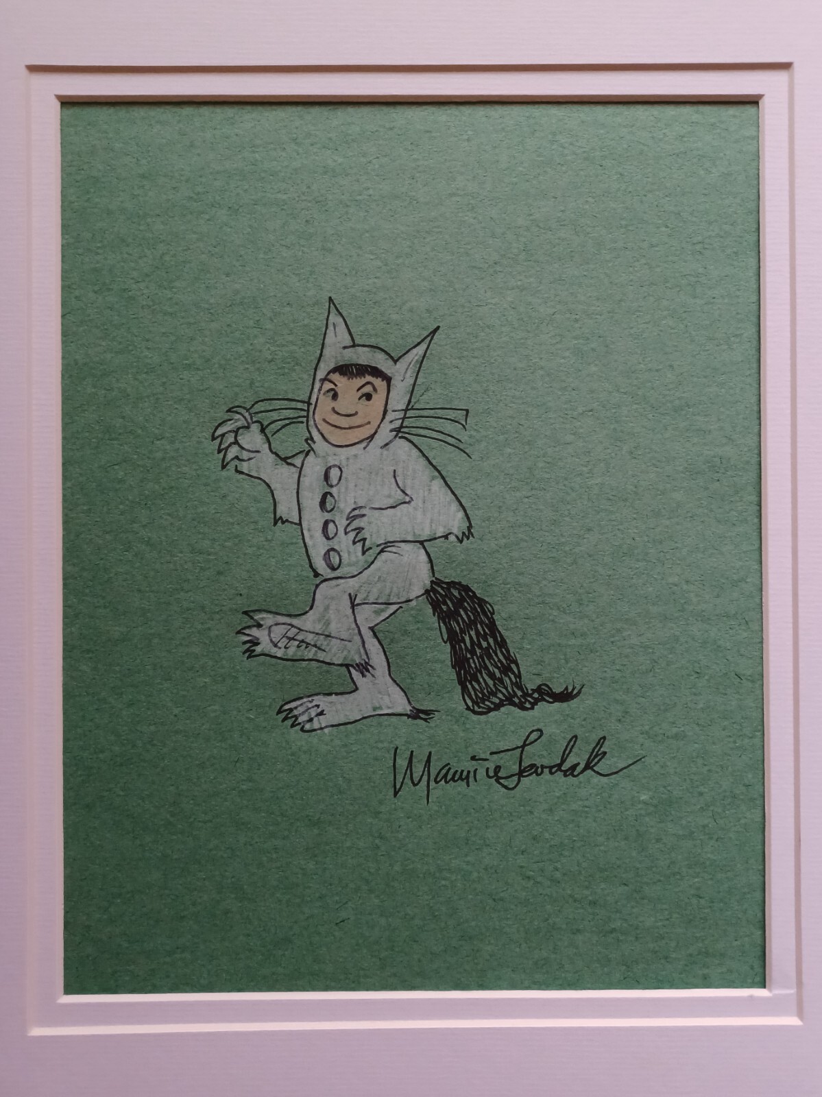 LOT of 3 gorgeous Maurice Sendak drawing ink and colored pencil on paper!!🔥🔥